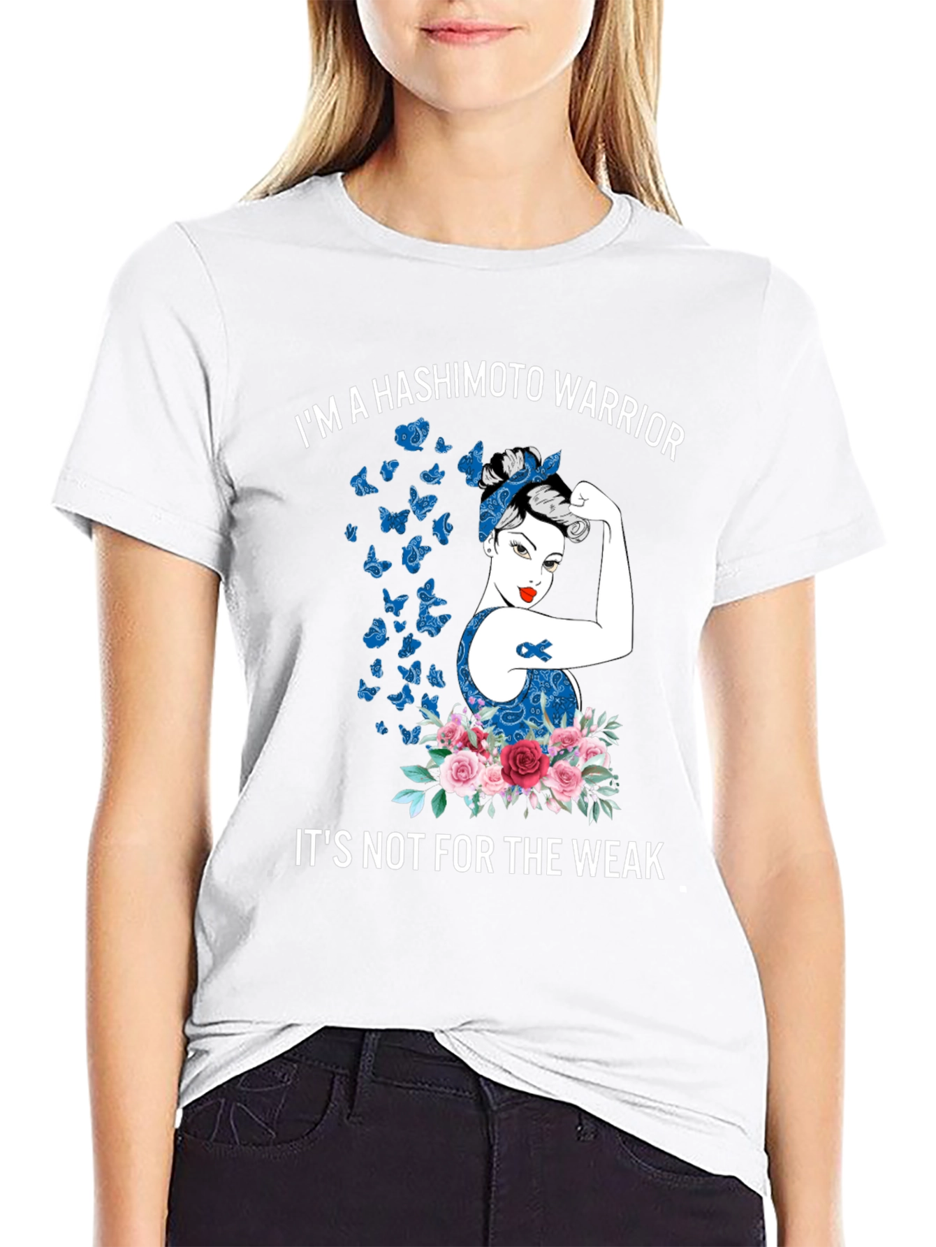Hashimotos Warrior T-Shirt - Strong Woman Graphic Tee