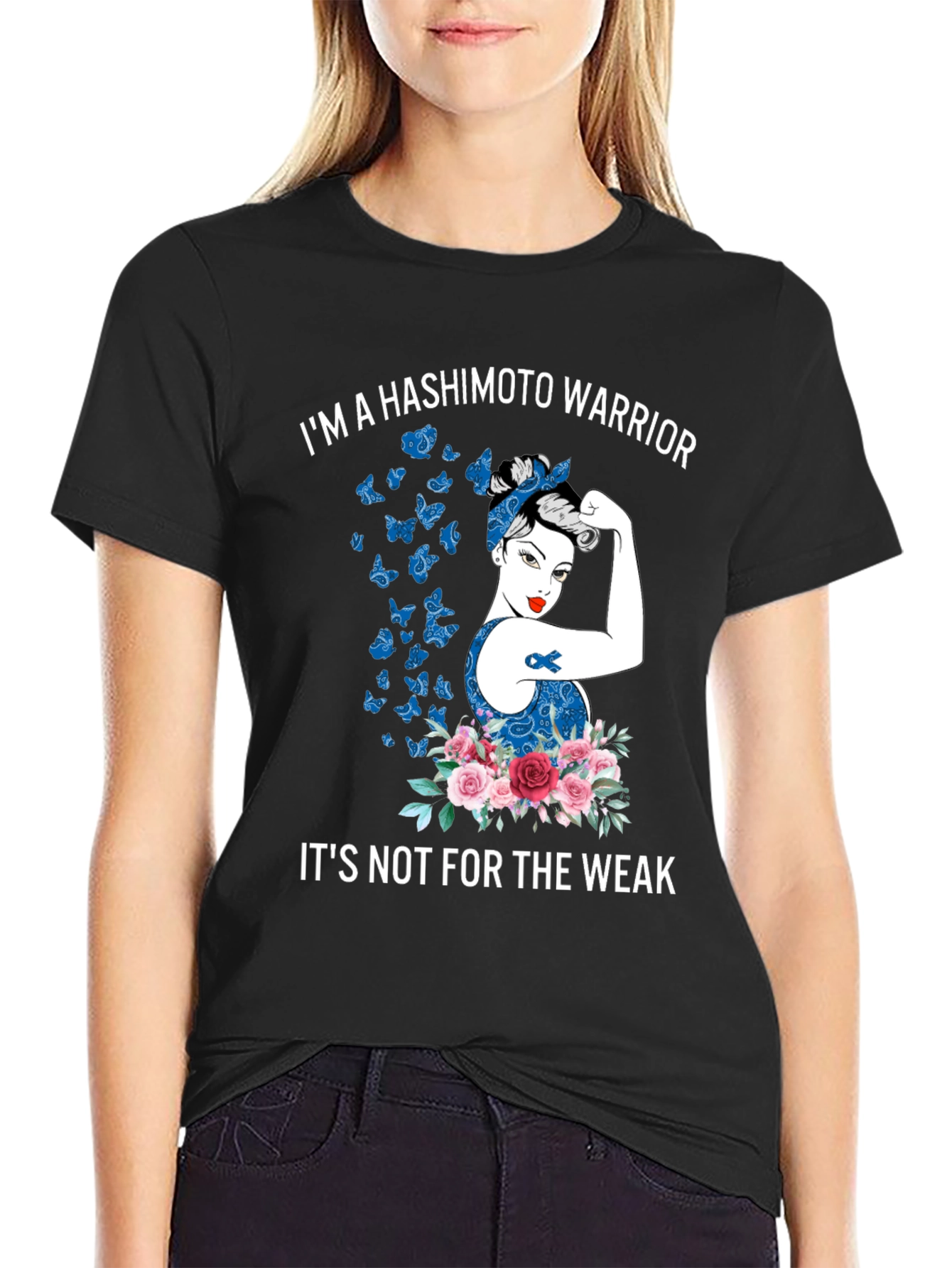 Hashimotos Warrior T-Shirt - Strong Woman Graphic Tee