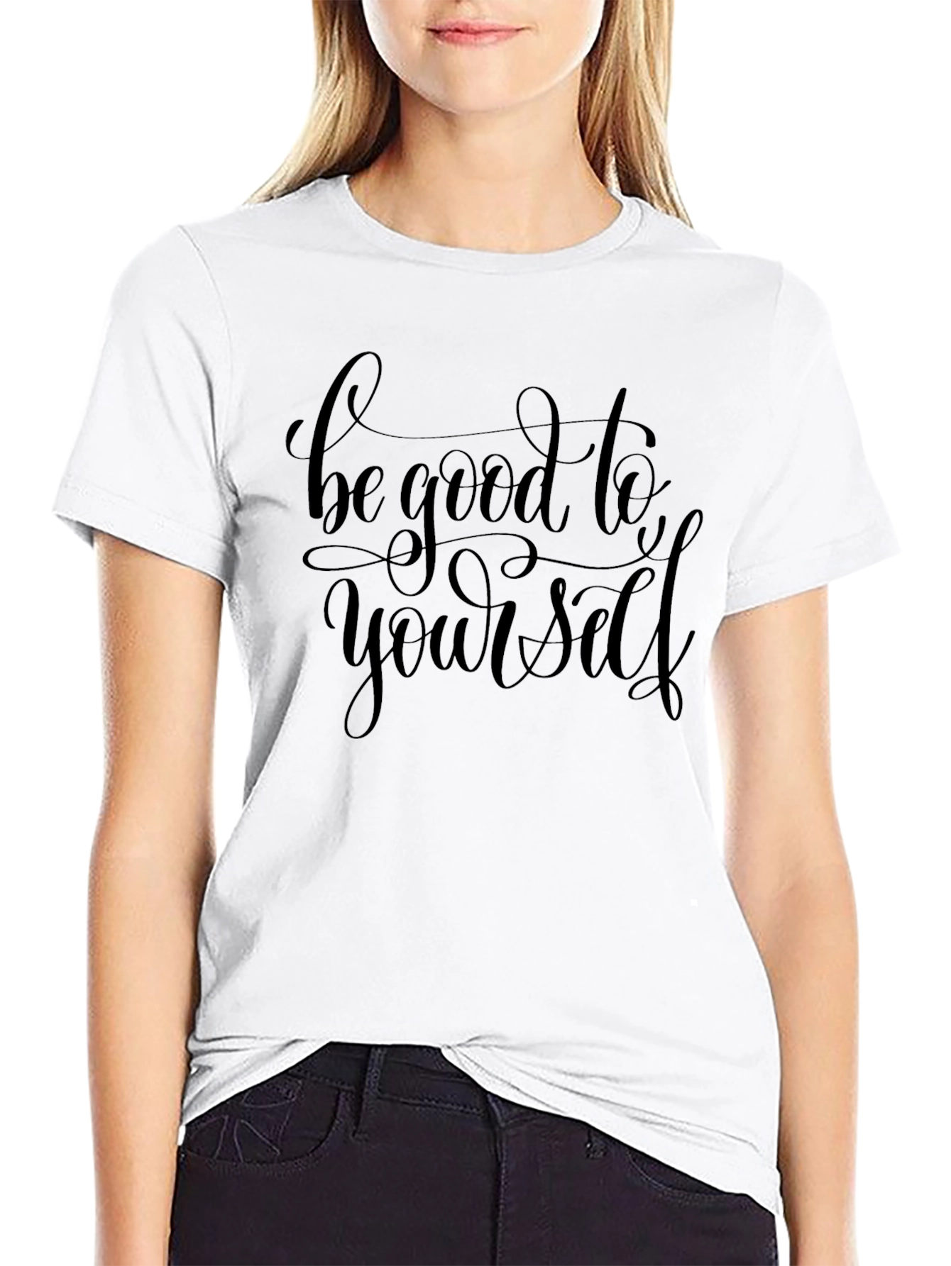 Be Good To Yourself - Black Graphic T-Shirt