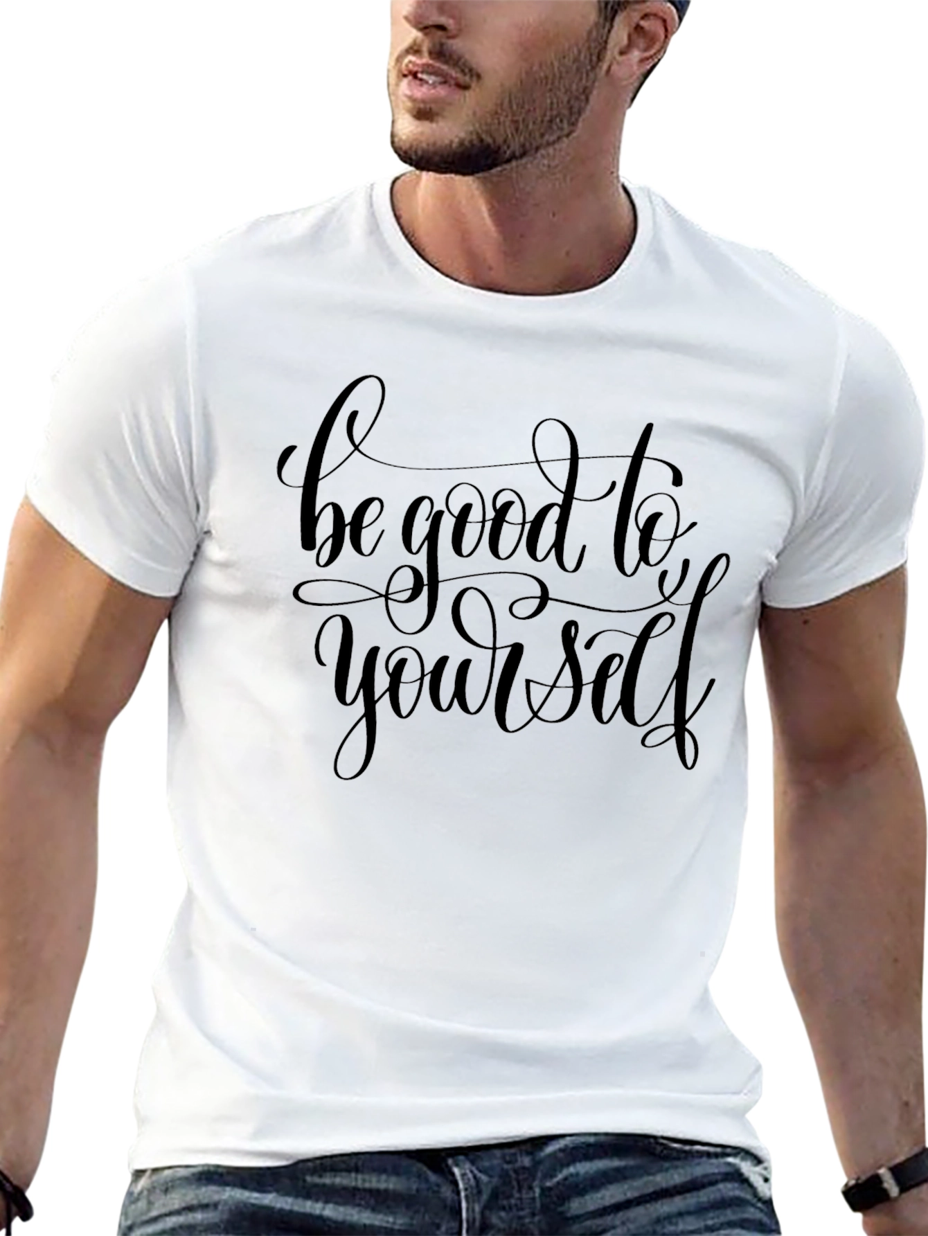 Be Good To Yourself - Black Graphic T-Shirt
