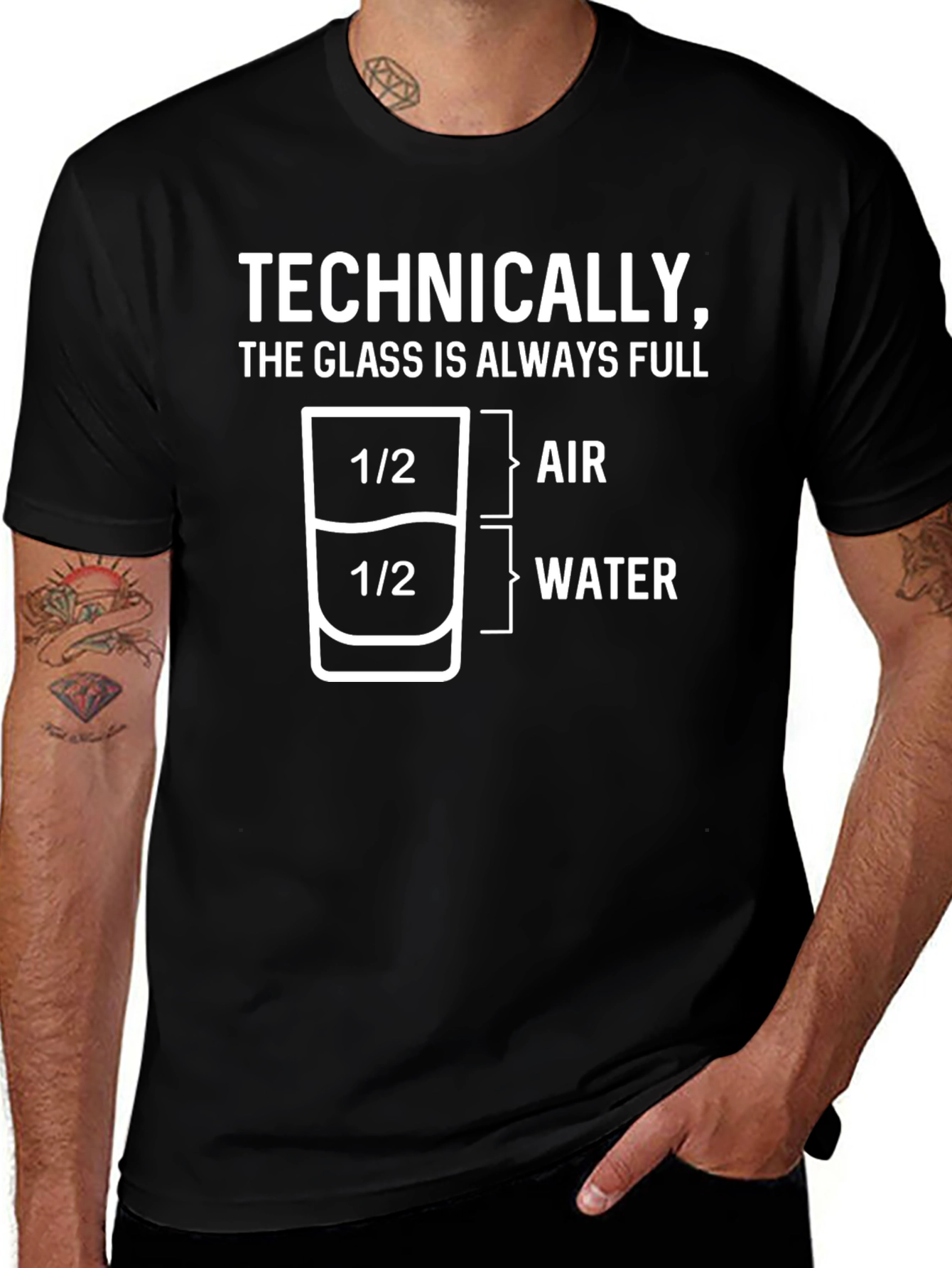 Technically Full T-Shirt: Science Humor Tee