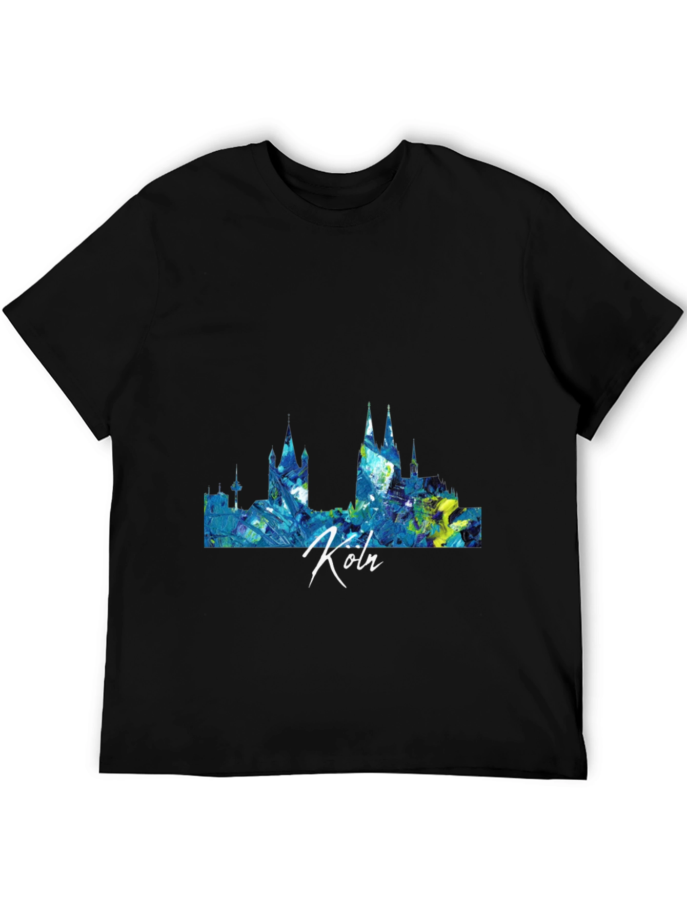 Cologne Skyline Mens Graphic Tee