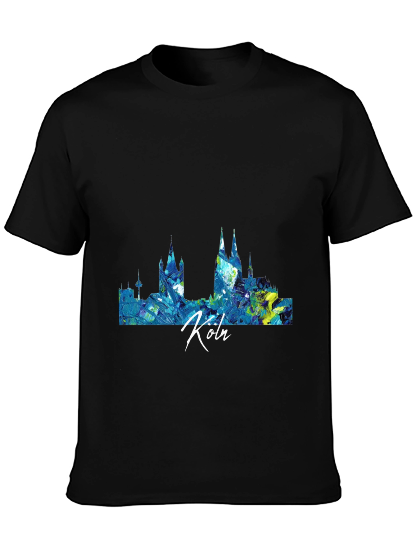 Cologne Skyline Mens Graphic Tee