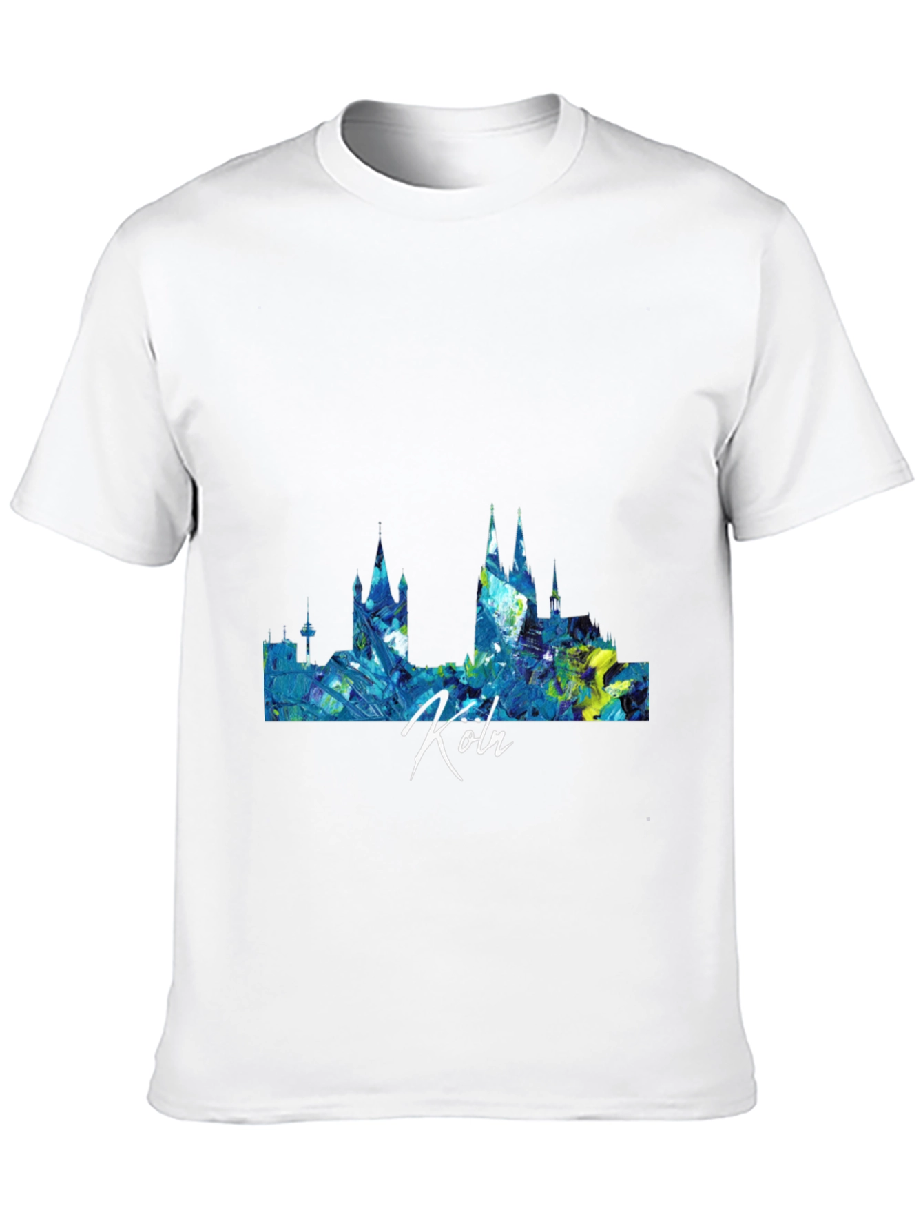 Cologne Skyline Mens Graphic Tee