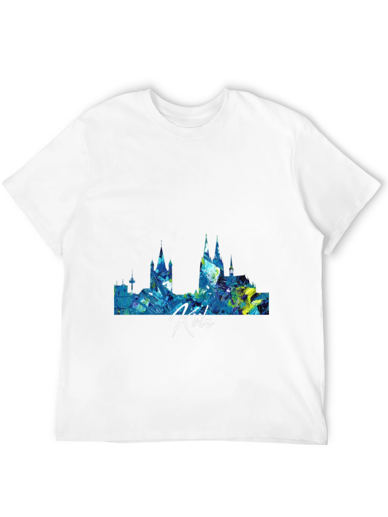 Cologne Skyline Mens Graphic Tee