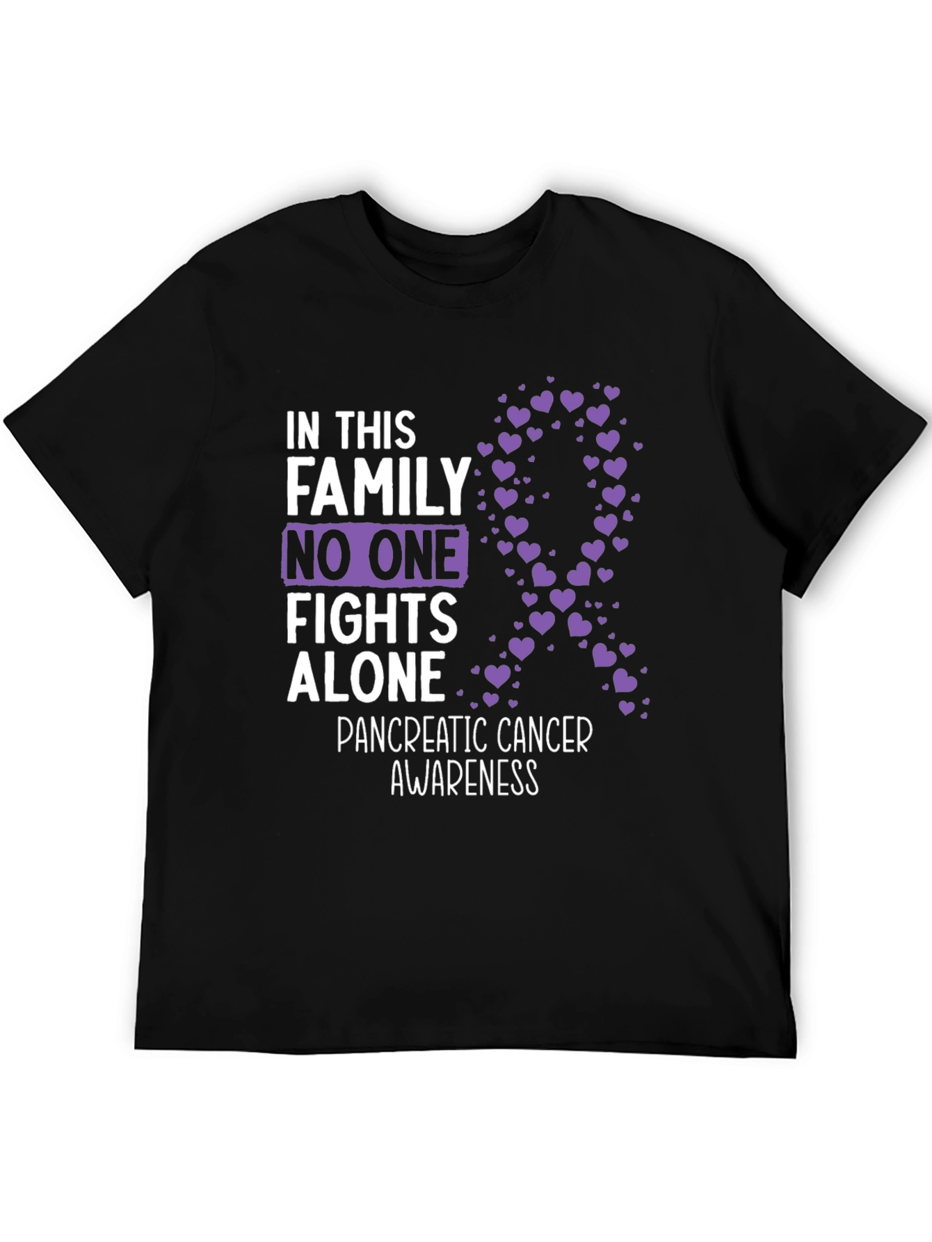Pancreatic Cancer Awareness Family Support Tee
