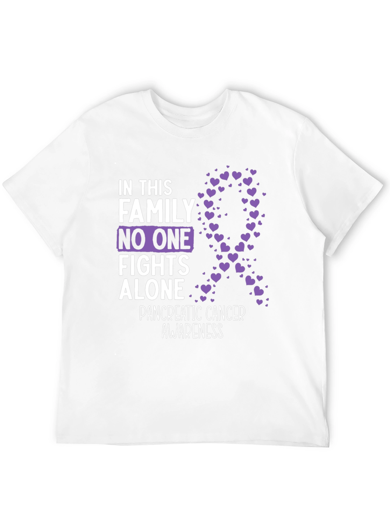 Pancreatic Cancer Awareness Family Support Tee
