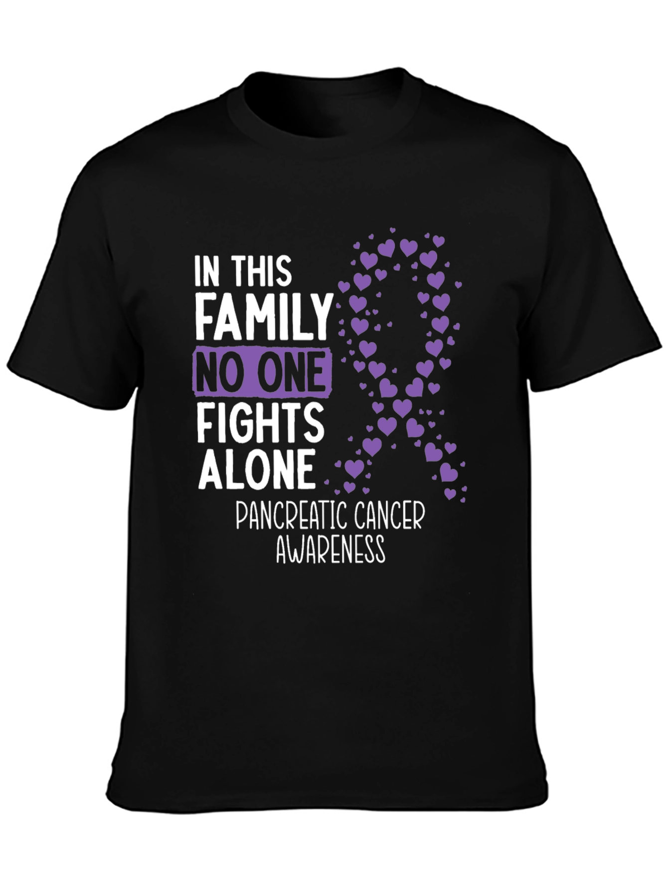 Pancreatic Cancer Awareness Family Support Tee