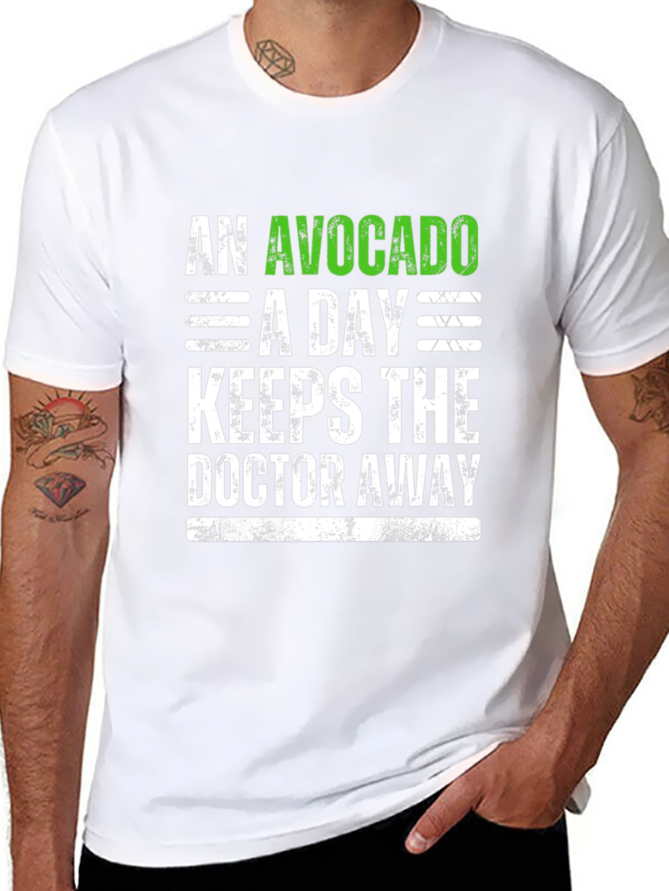 Avocado A Day Funny Graphic Tee