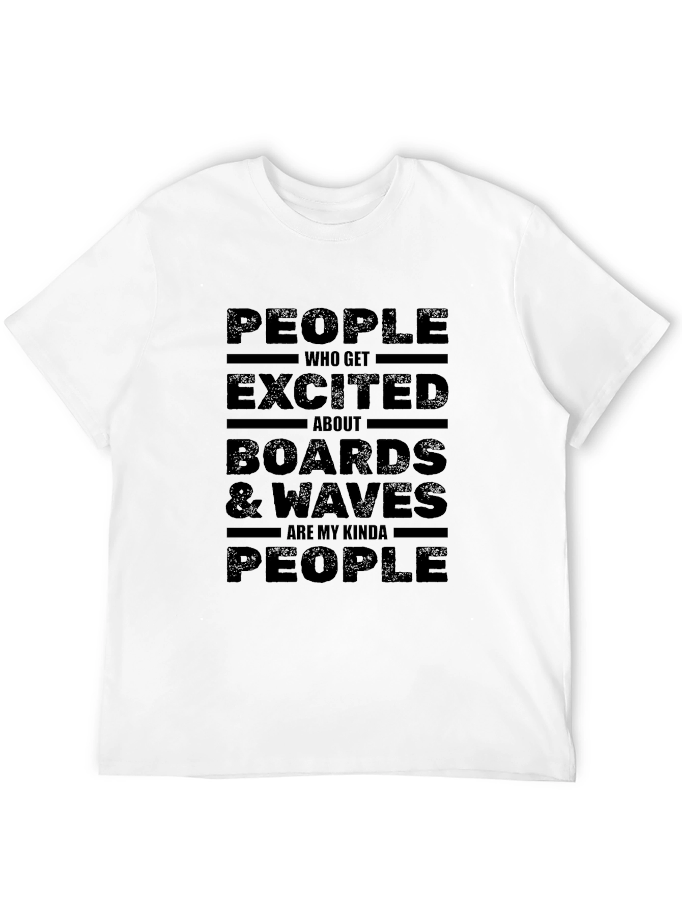 People Boards & Waves T-Shirt - Black