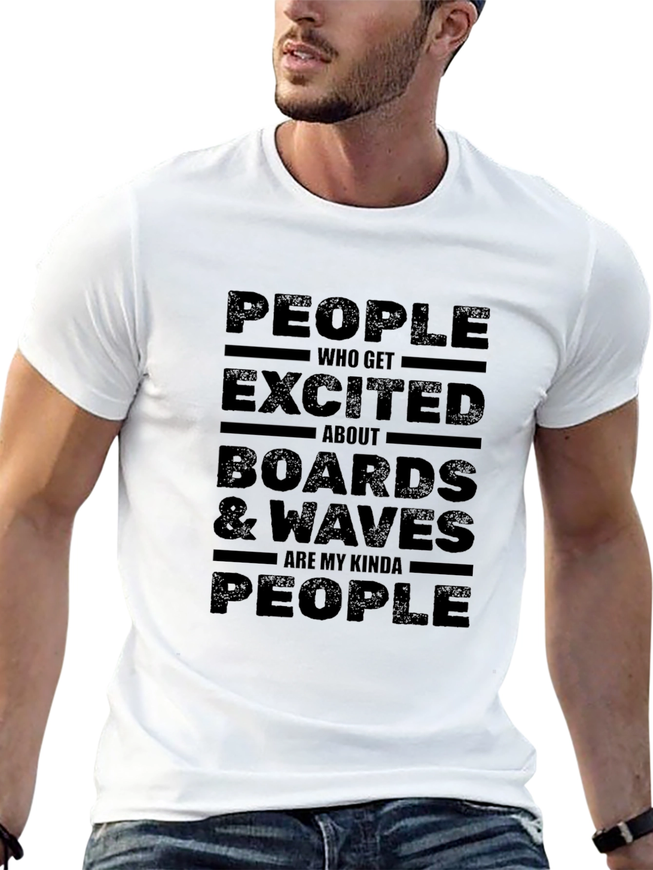 People Boards & Waves T-Shirt - Black