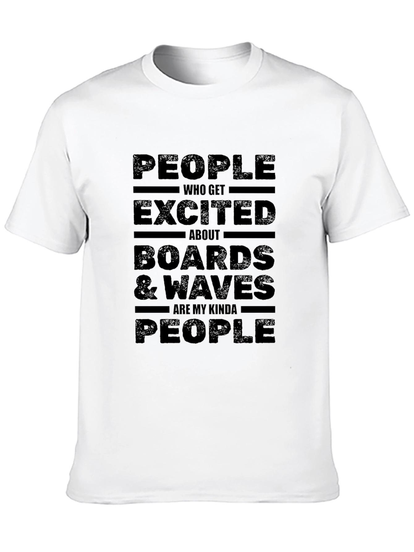 People Boards & Waves T-Shirt - Black