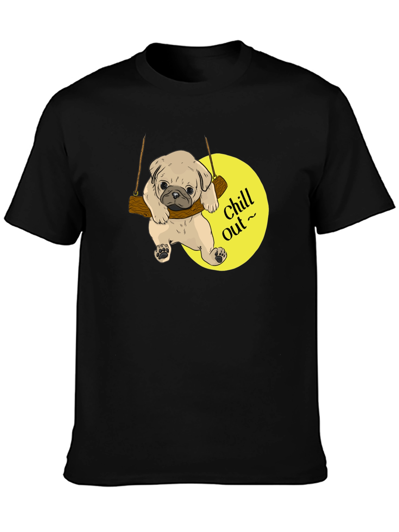 Chill Out Pug Graphic T-Shirt