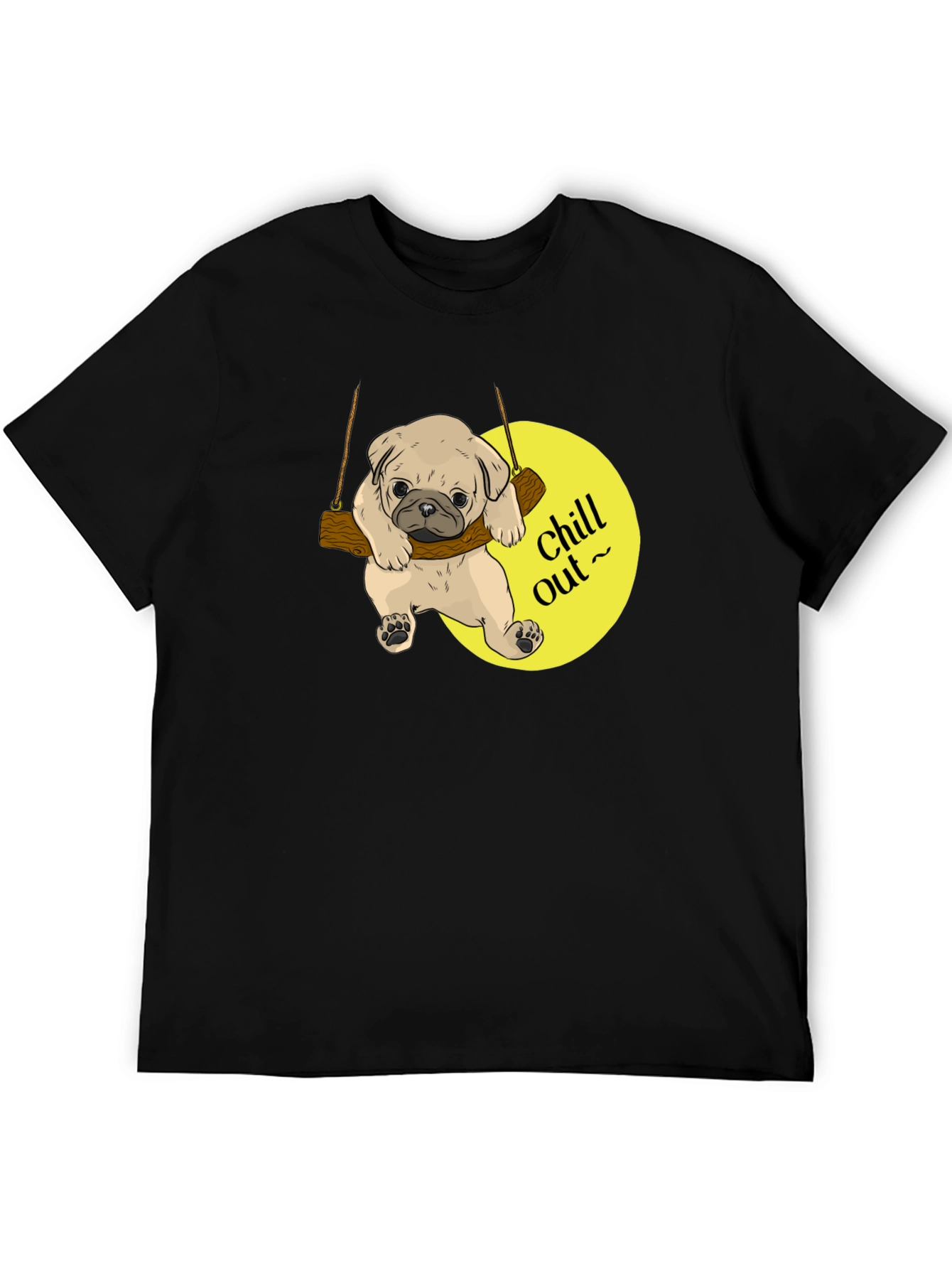 Chill Out Pug Graphic T-Shirt
