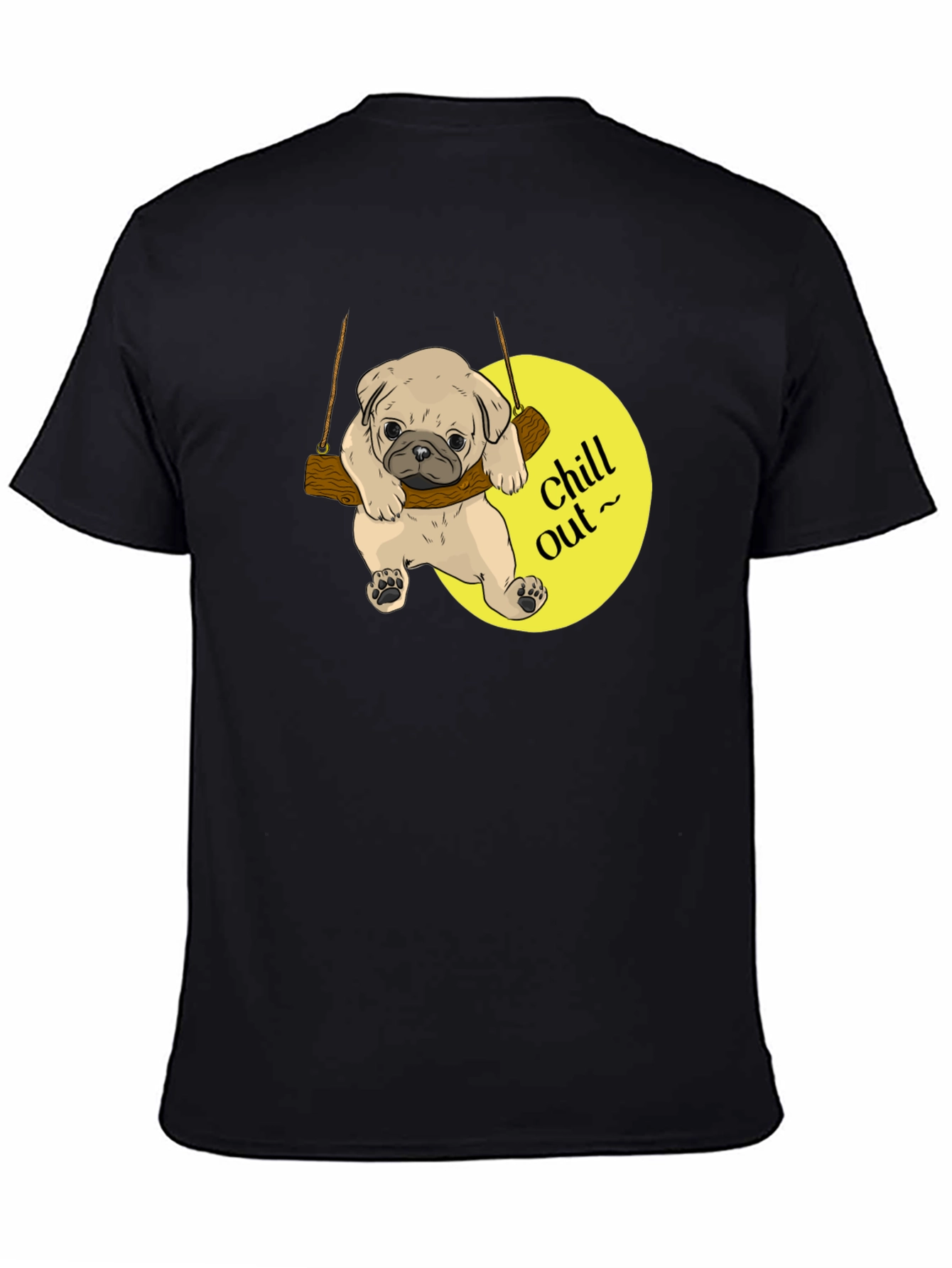 Chill Out Pug Graphic T-Shirt