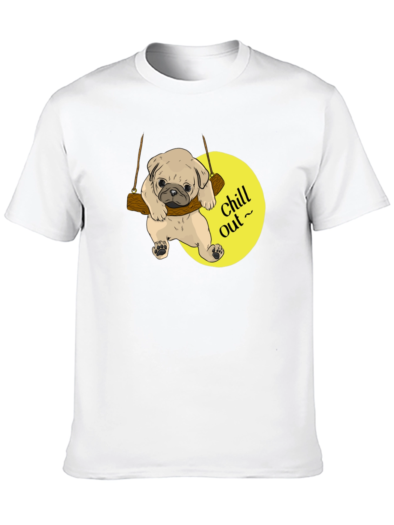 Chill Out Pug Graphic T-Shirt