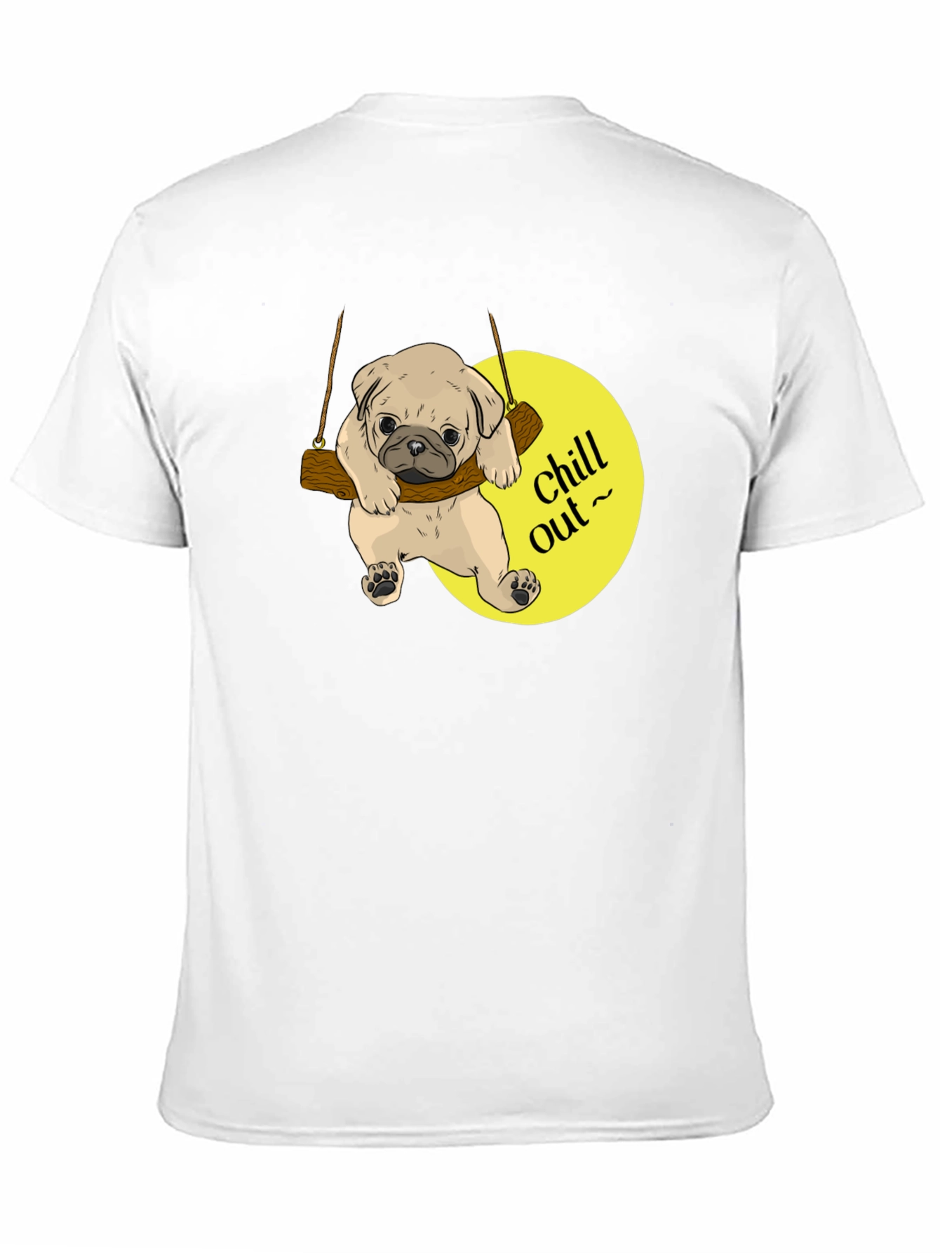 Chill Out Pug Graphic T-Shirt
