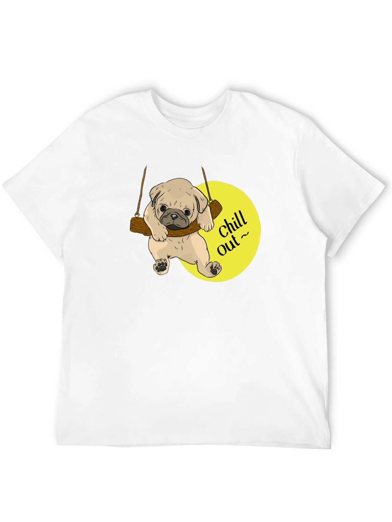 Chill Out Pug Graphic T-Shirt