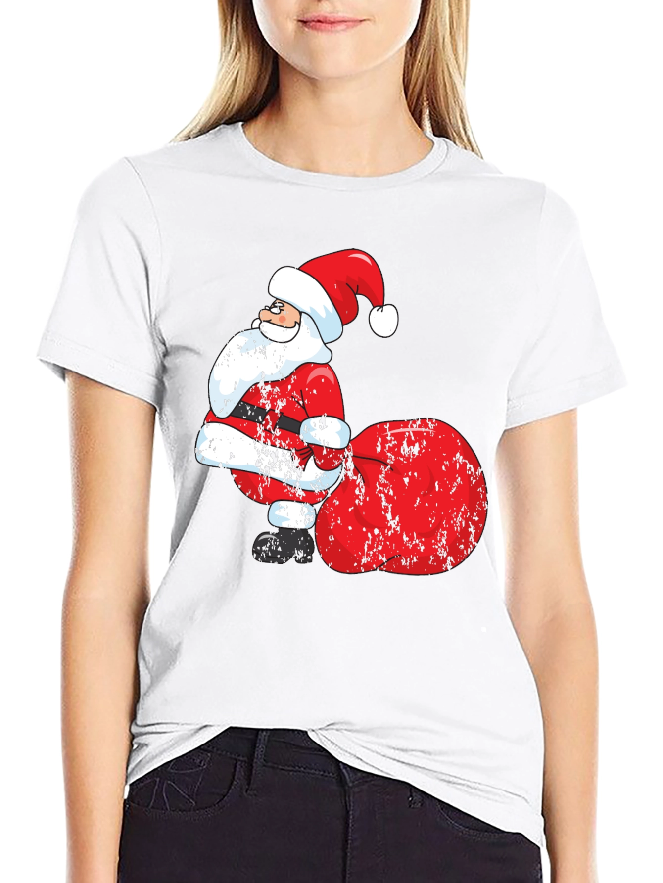 Santa Sack Graphic Tee - Holiday Fun