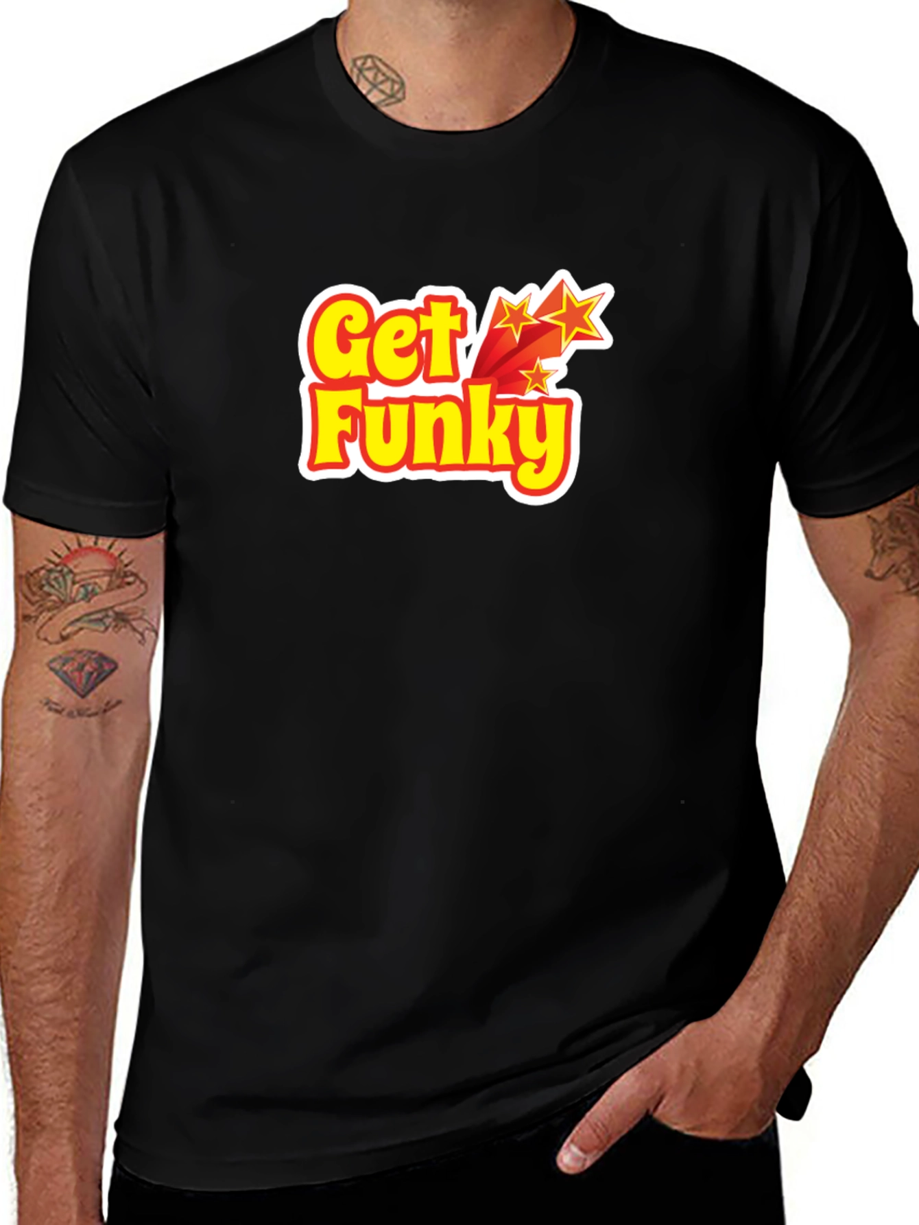 Get Funky Graphic T-Shirt - Black