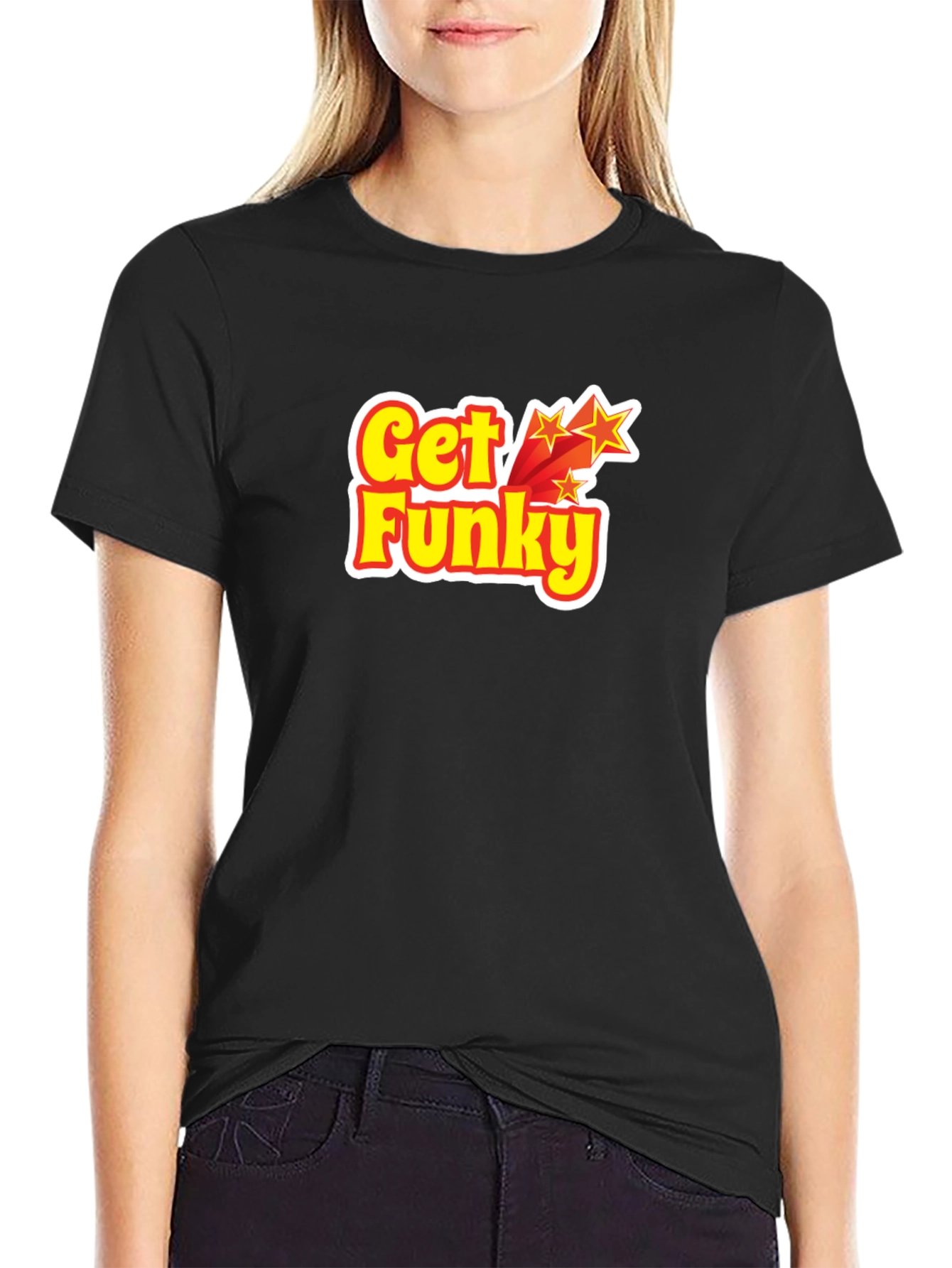 Get Funky Graphic T-Shirt - Black