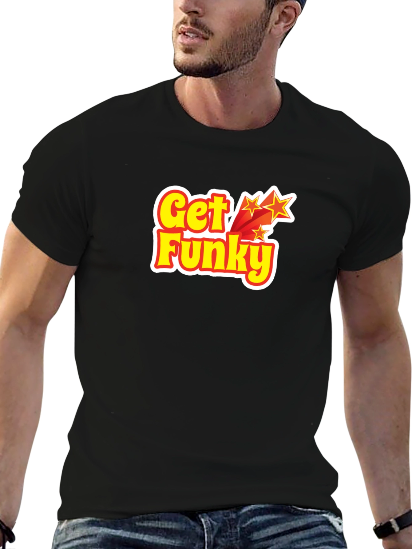Get Funky Graphic T-Shirt - Black