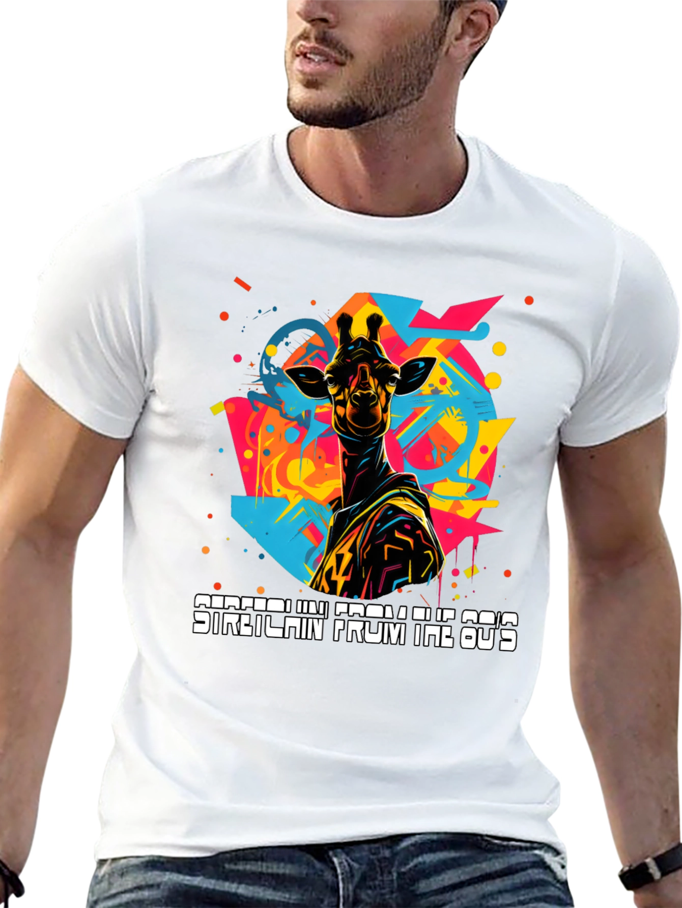 Retro Giraffe Graphic Tee