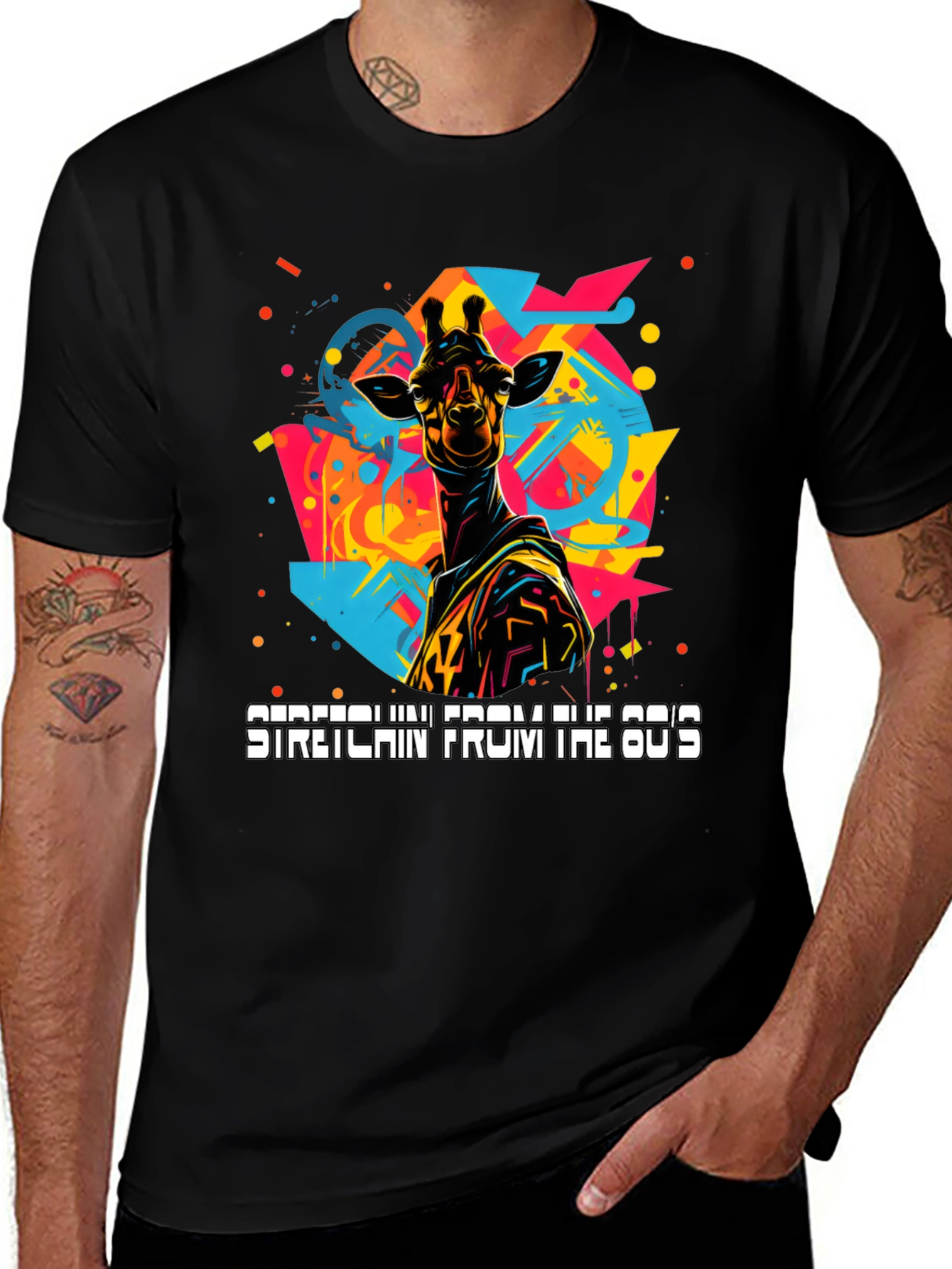 Retro Giraffe Graphic Tee
