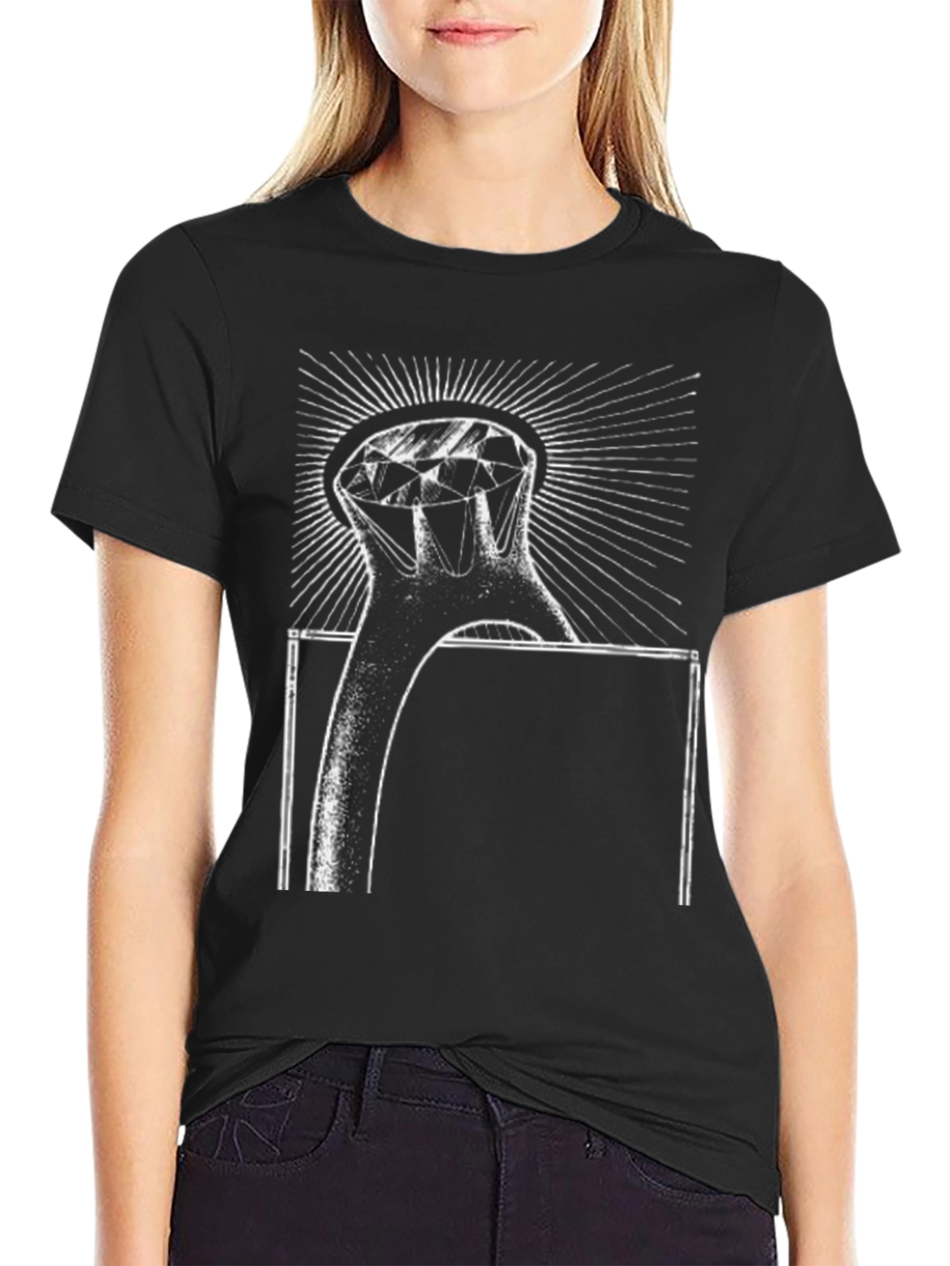 Diamond Ring Graphic Tee - Black