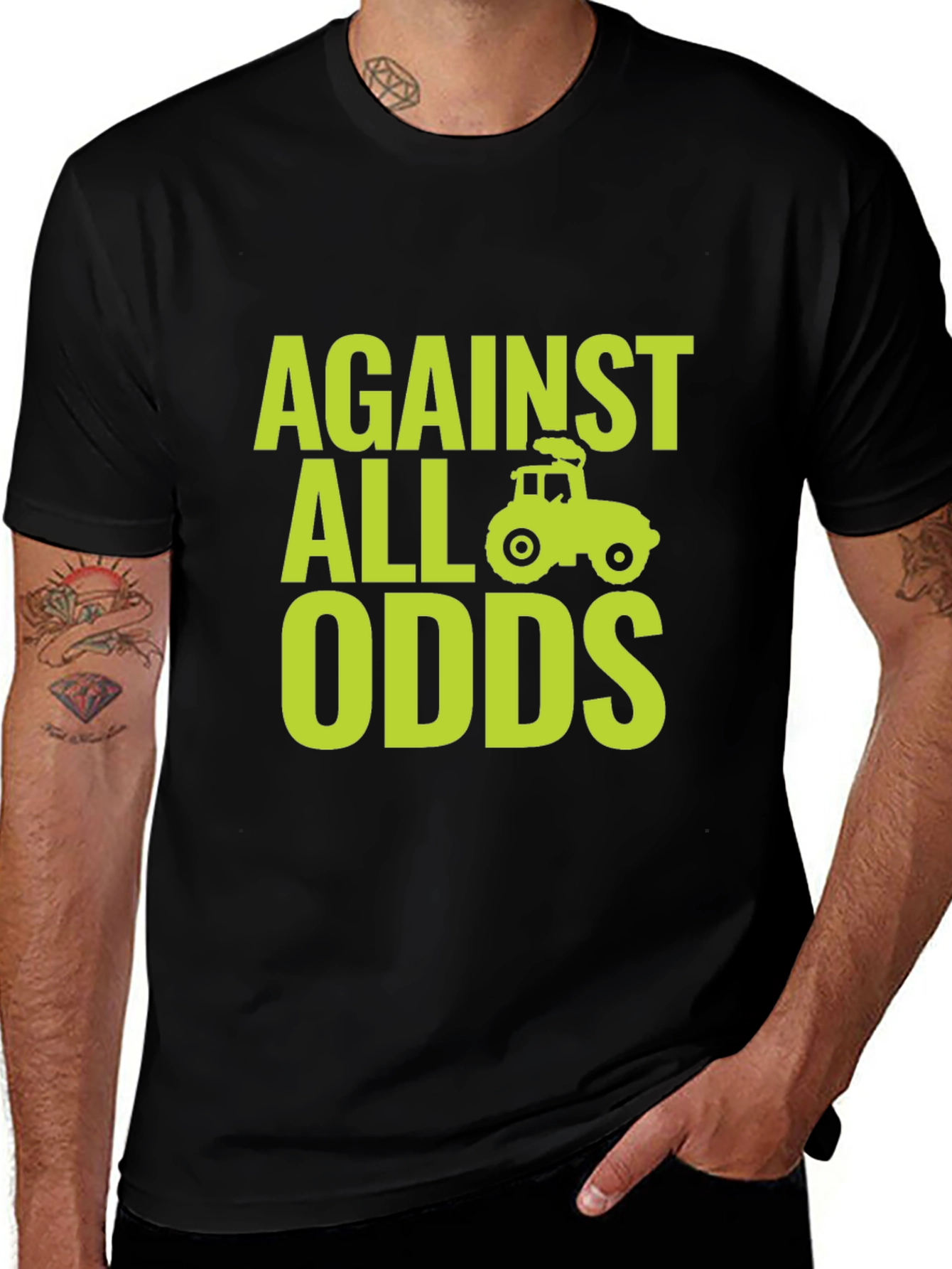 Against All Odds Tractor T-Shirt