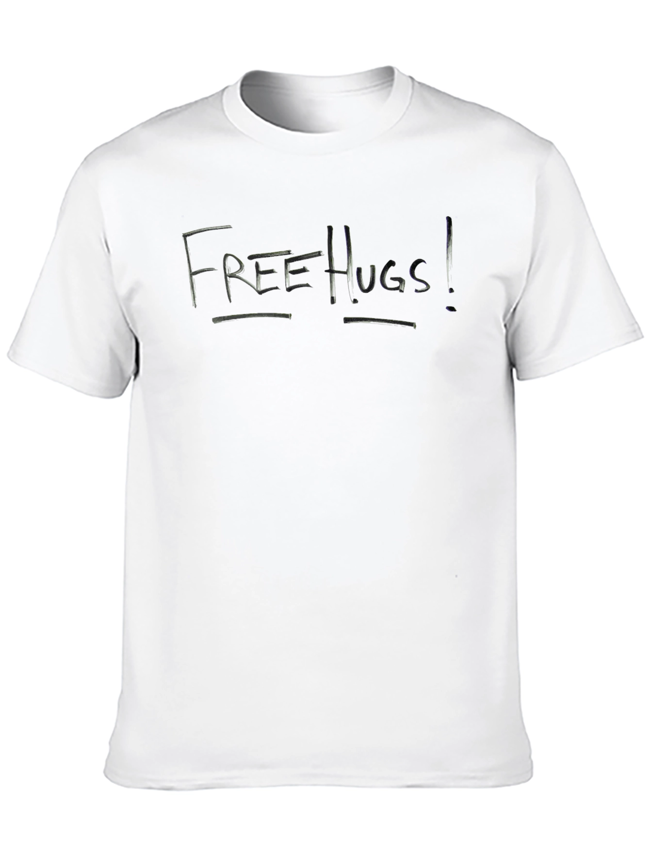 Free Hugs T-Shirt - Black Short Sleeve Tee