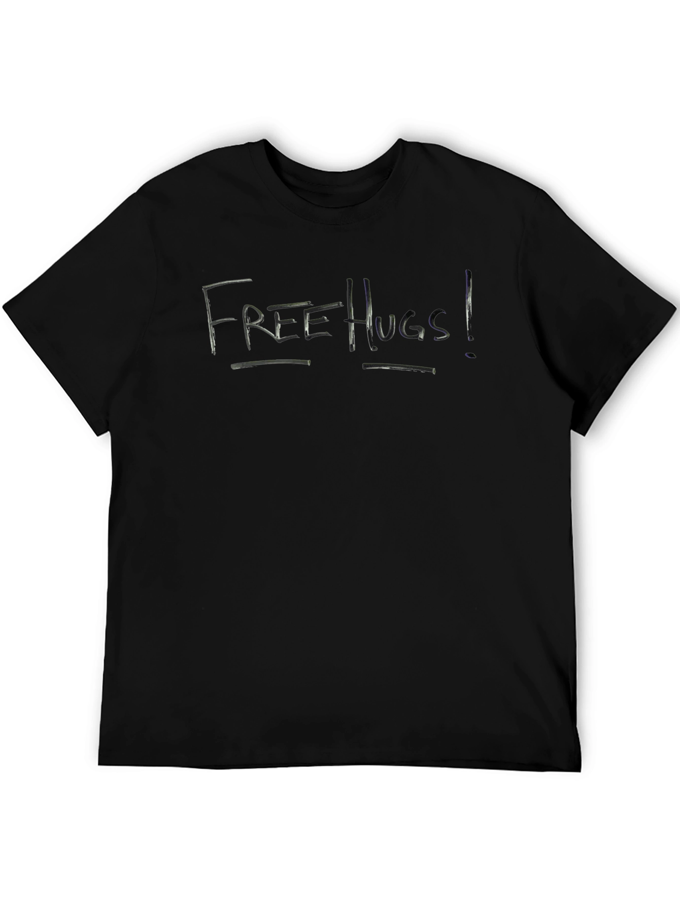 Free Hugs T-Shirt - Black Short Sleeve Tee