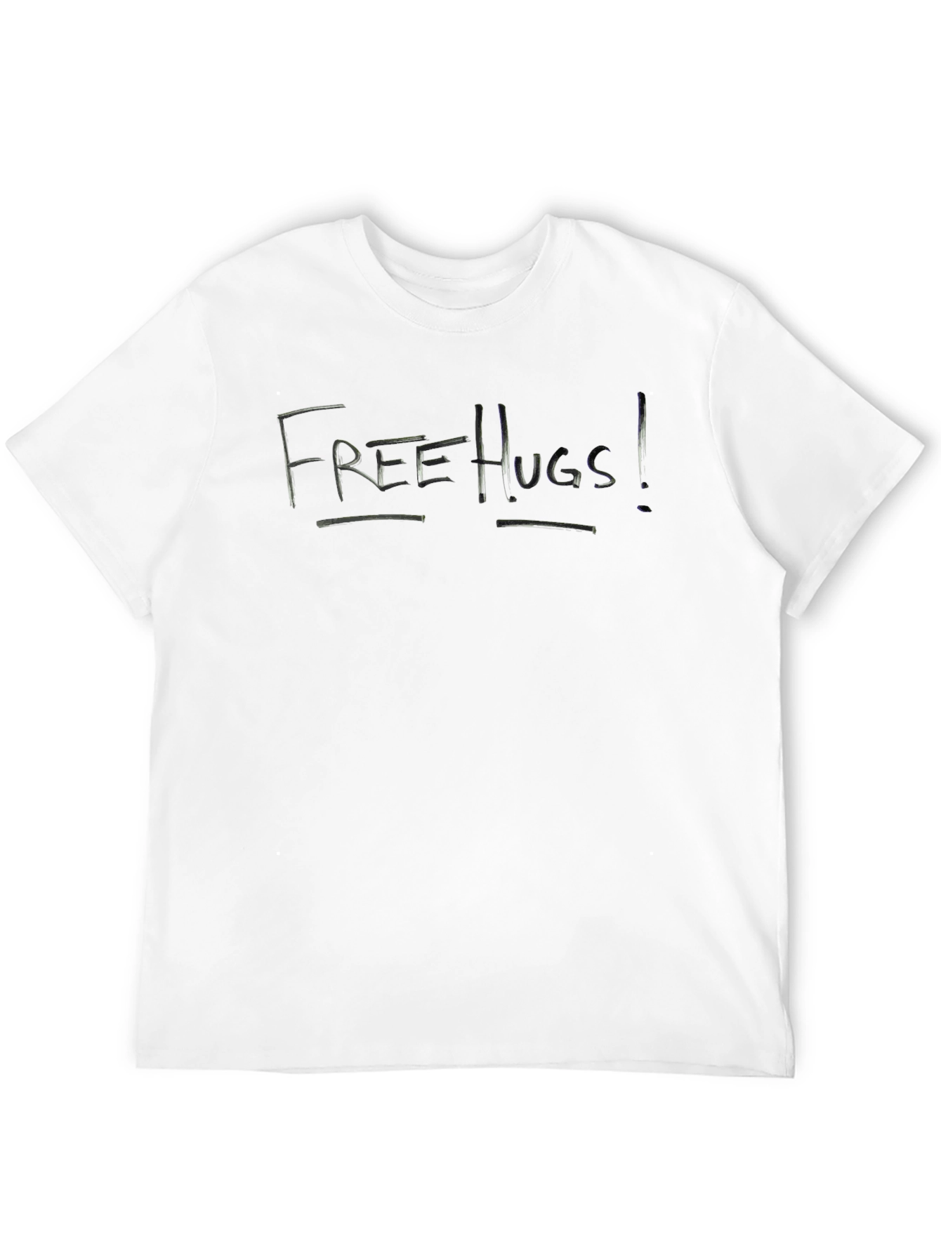 Free Hugs T-Shirt - Black Short Sleeve Tee
