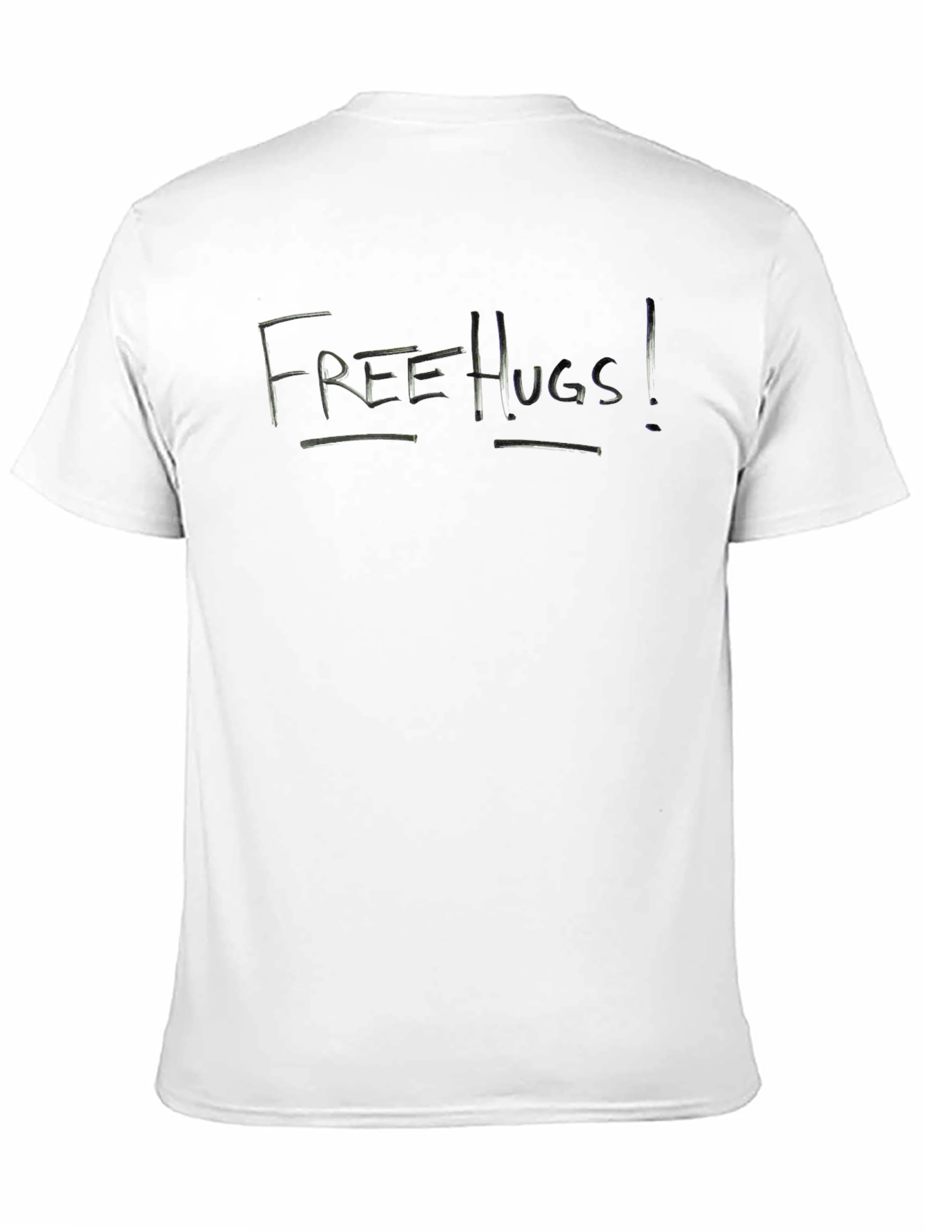 Free Hugs T-Shirt - Black Short Sleeve Tee