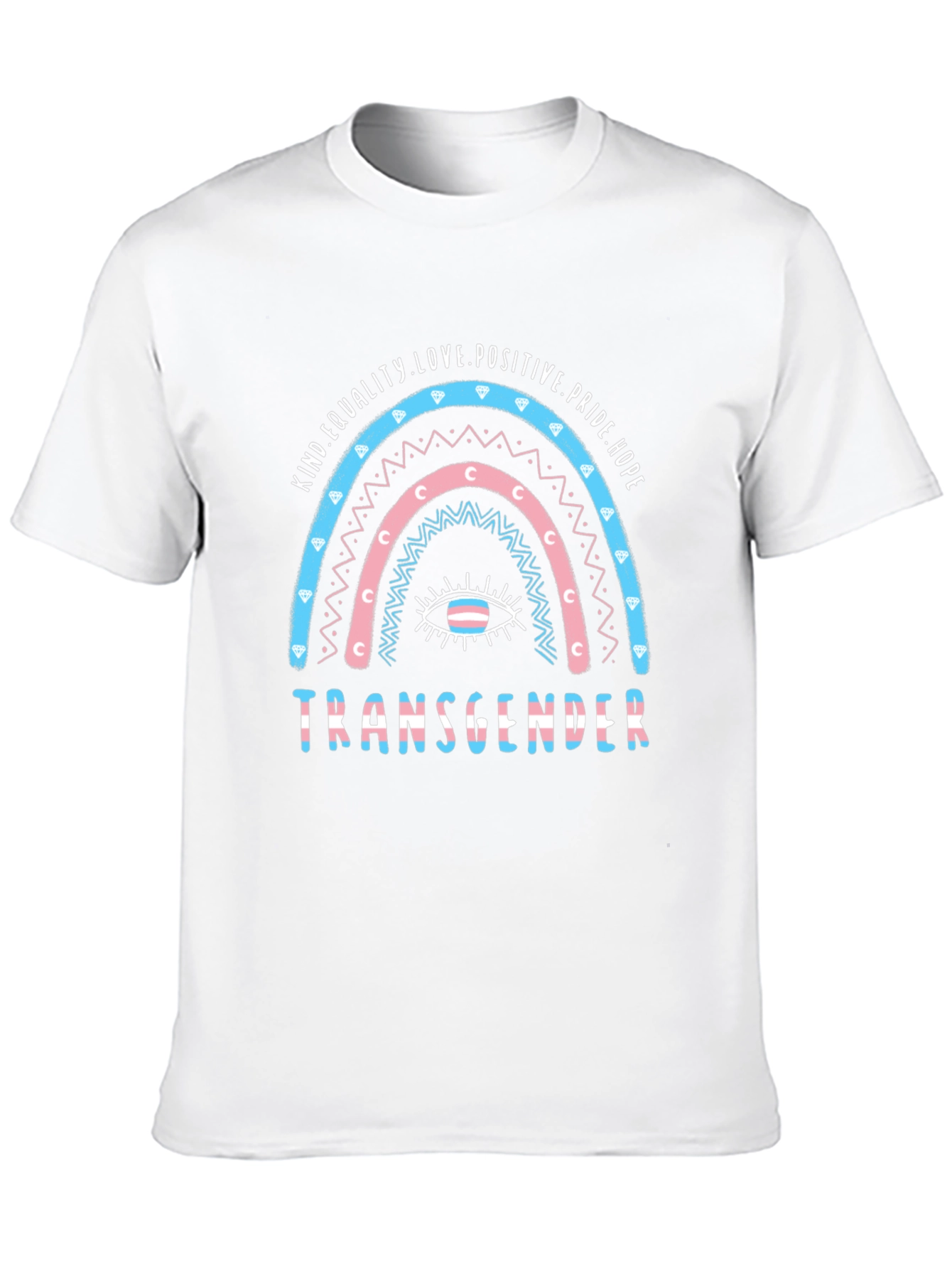 Transgender Pride Rainbow Graphic T-Shirt