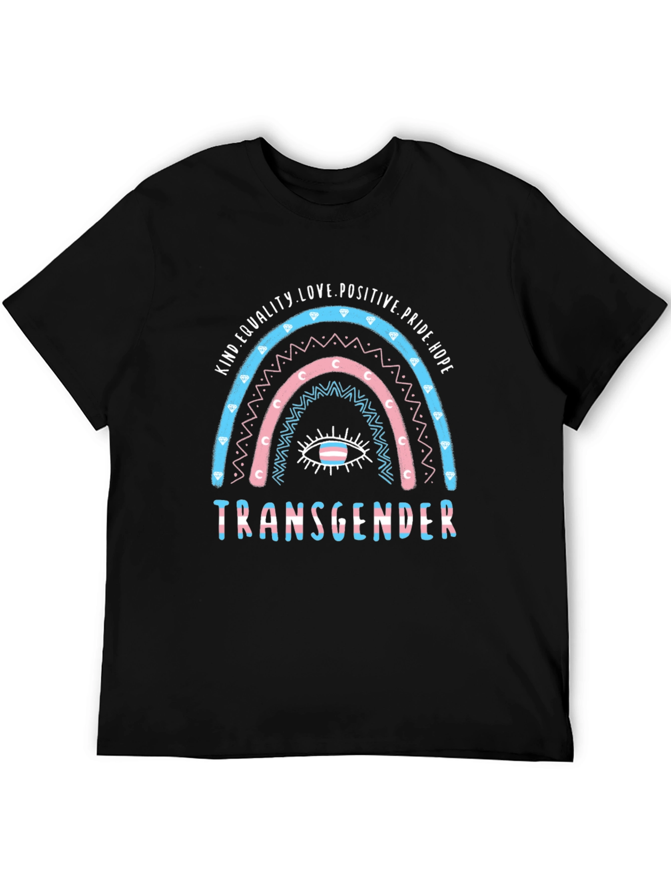 Transgender Pride Rainbow Graphic T-Shirt