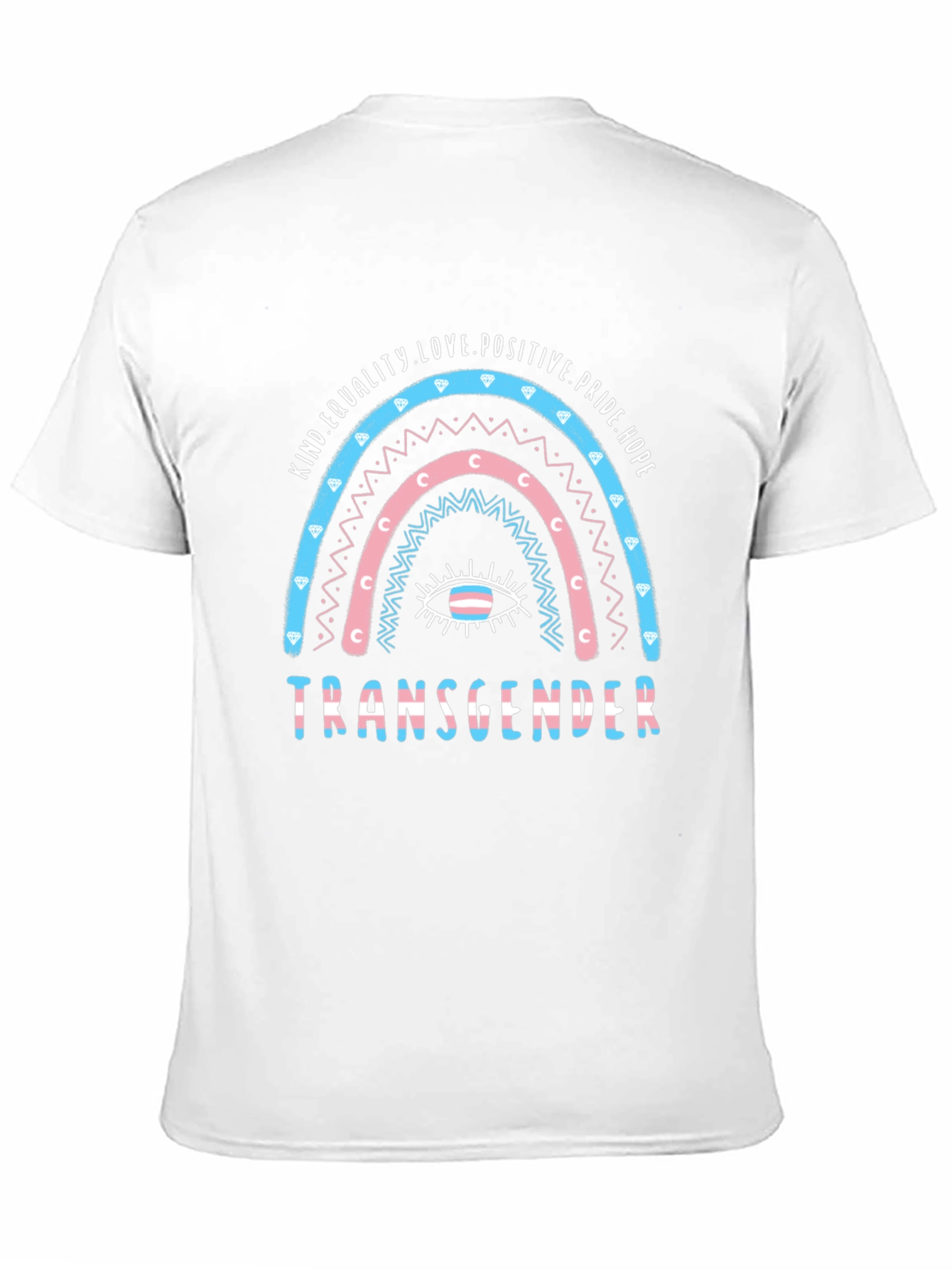 Transgender Pride Rainbow Graphic T-Shirt
