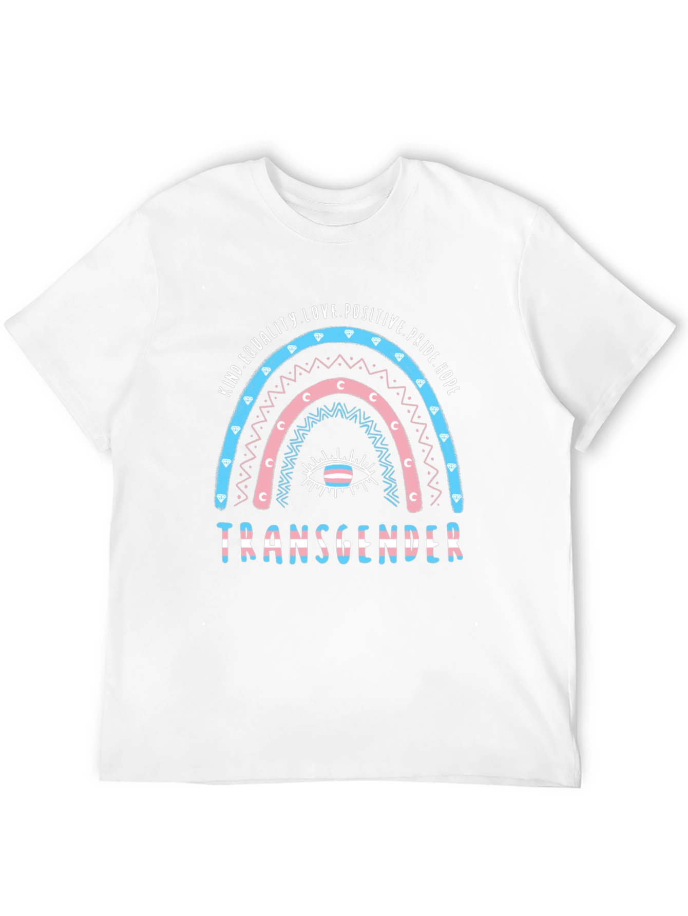 Transgender Pride Rainbow Graphic T-Shirt