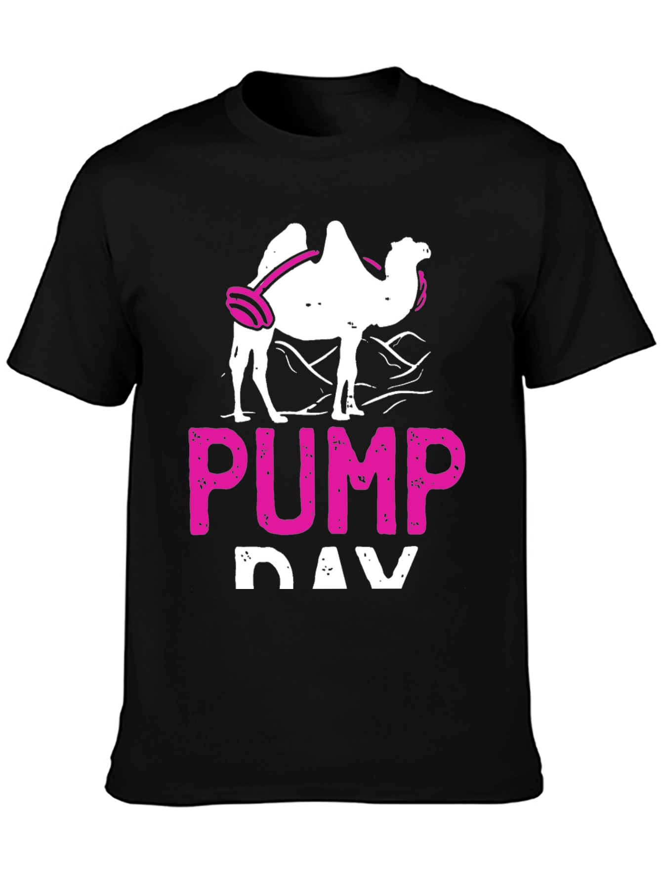 Pump Day Camel Black Graphic T-Shirt