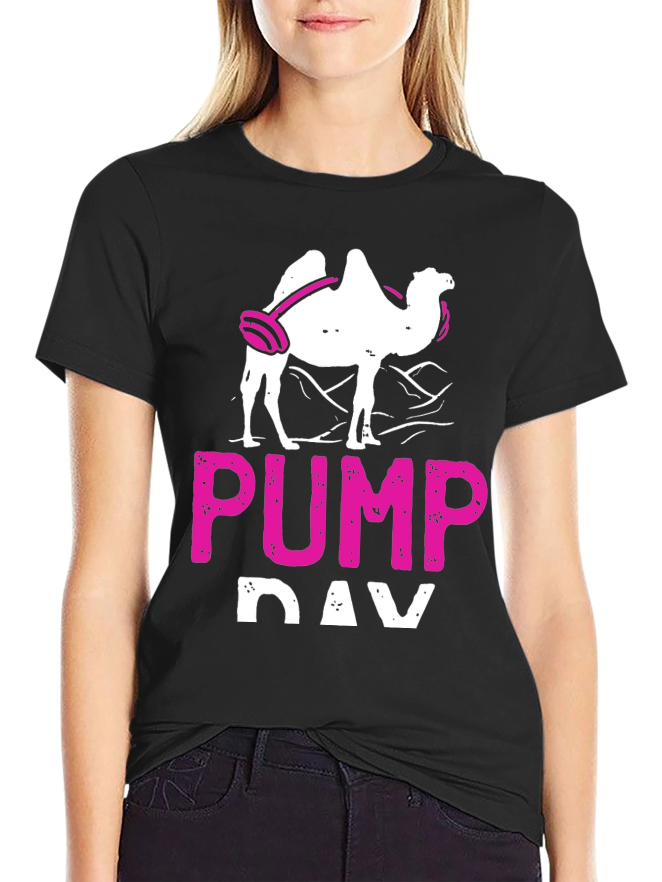 Pump Day Camel Black Graphic T-Shirt