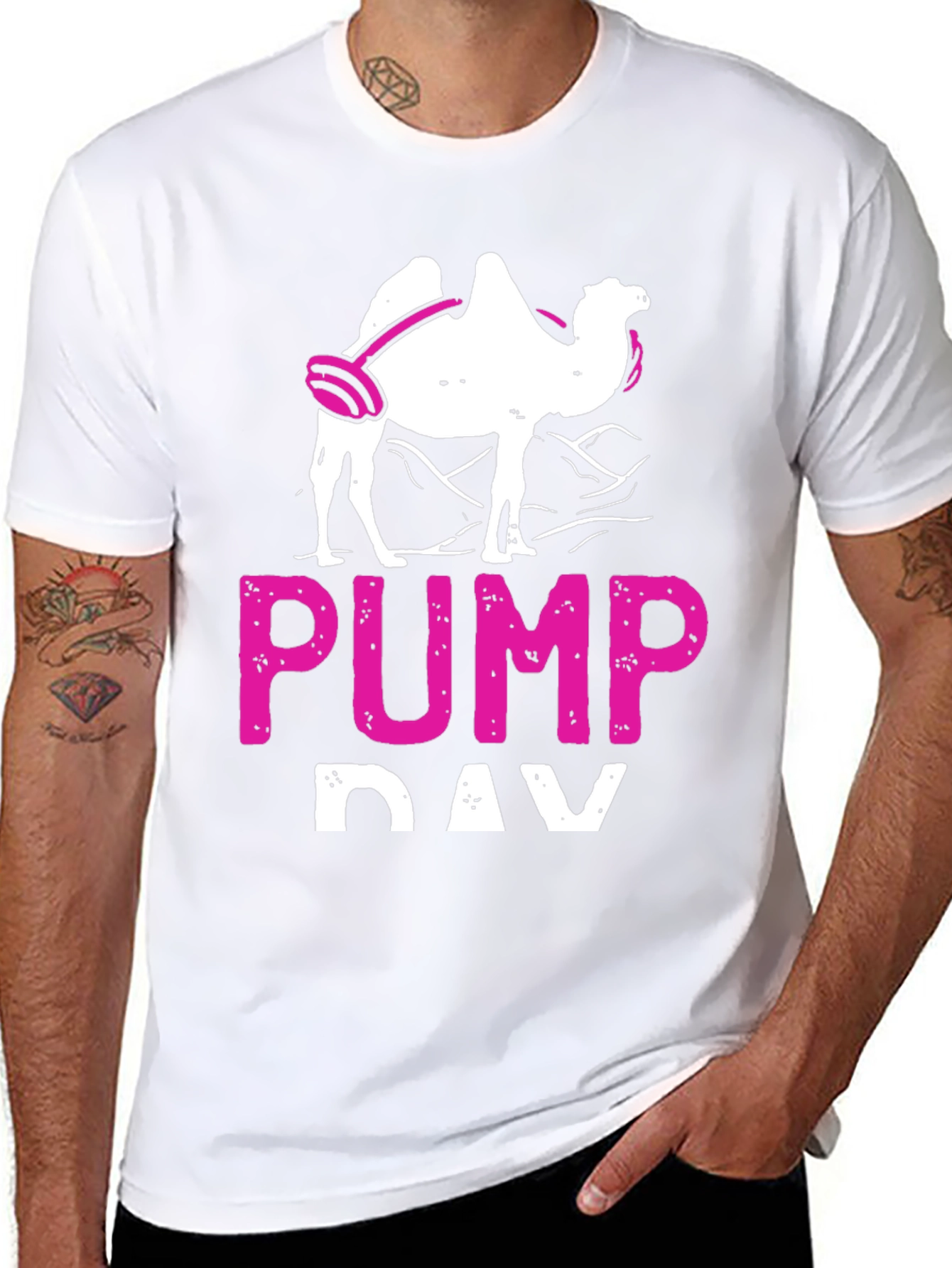 Pump Day Camel Black Graphic T-Shirt