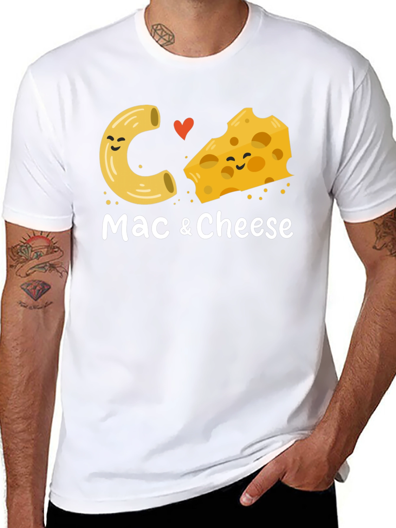 Mac & Cheese Graphic T-Shirt - Cute Foodie Tee