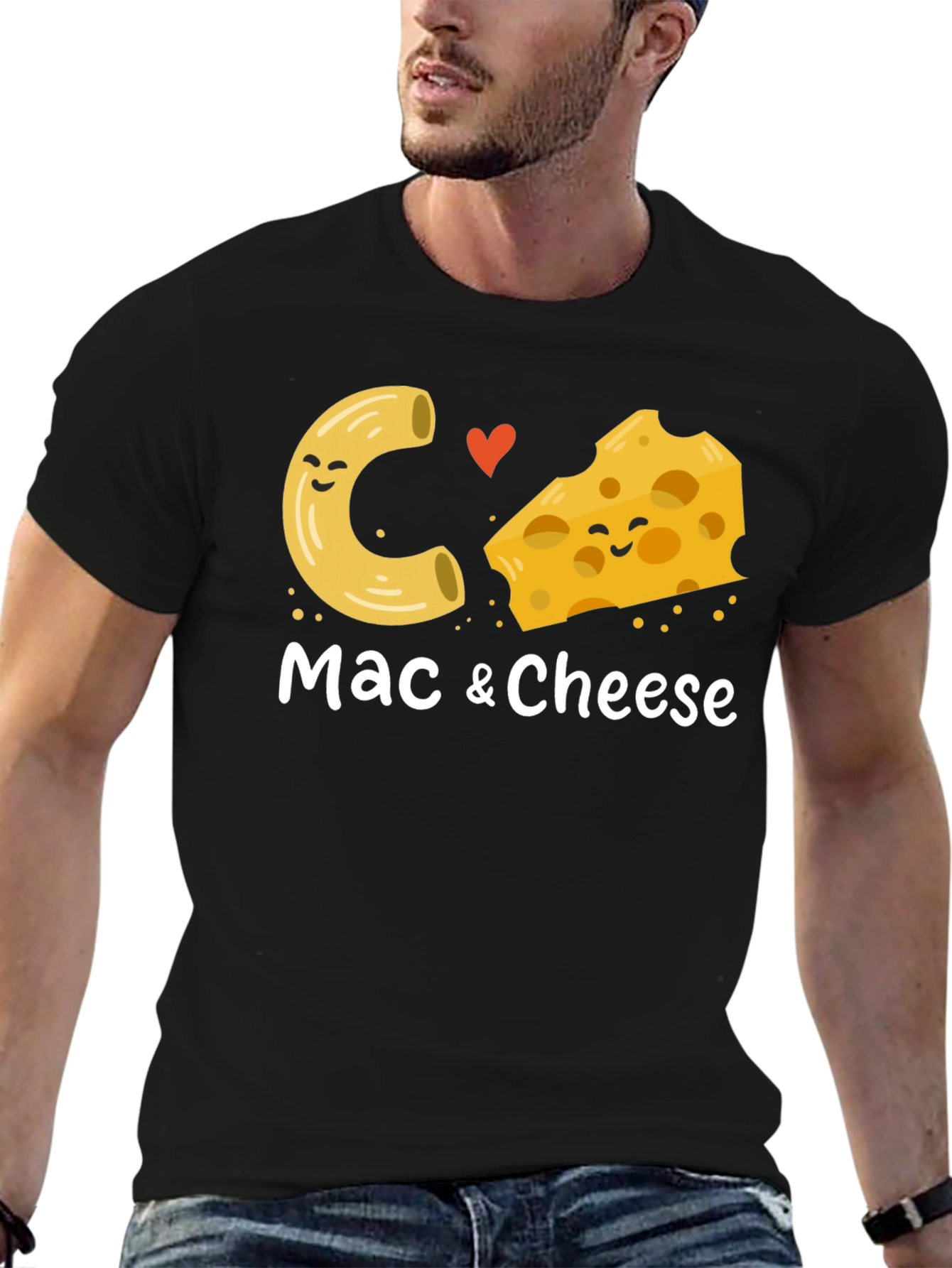 Mac & Cheese Graphic T-Shirt - Cute Foodie Tee