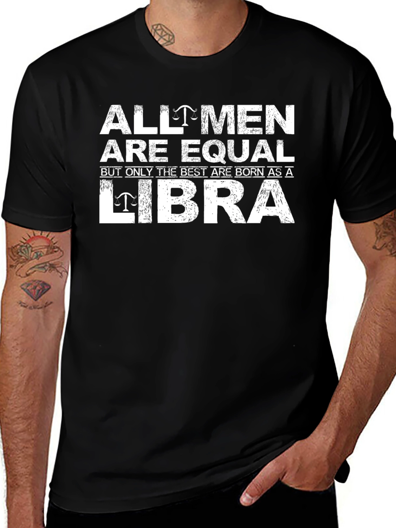 Libra Zodiac T-Shirt: All Men Are Equal