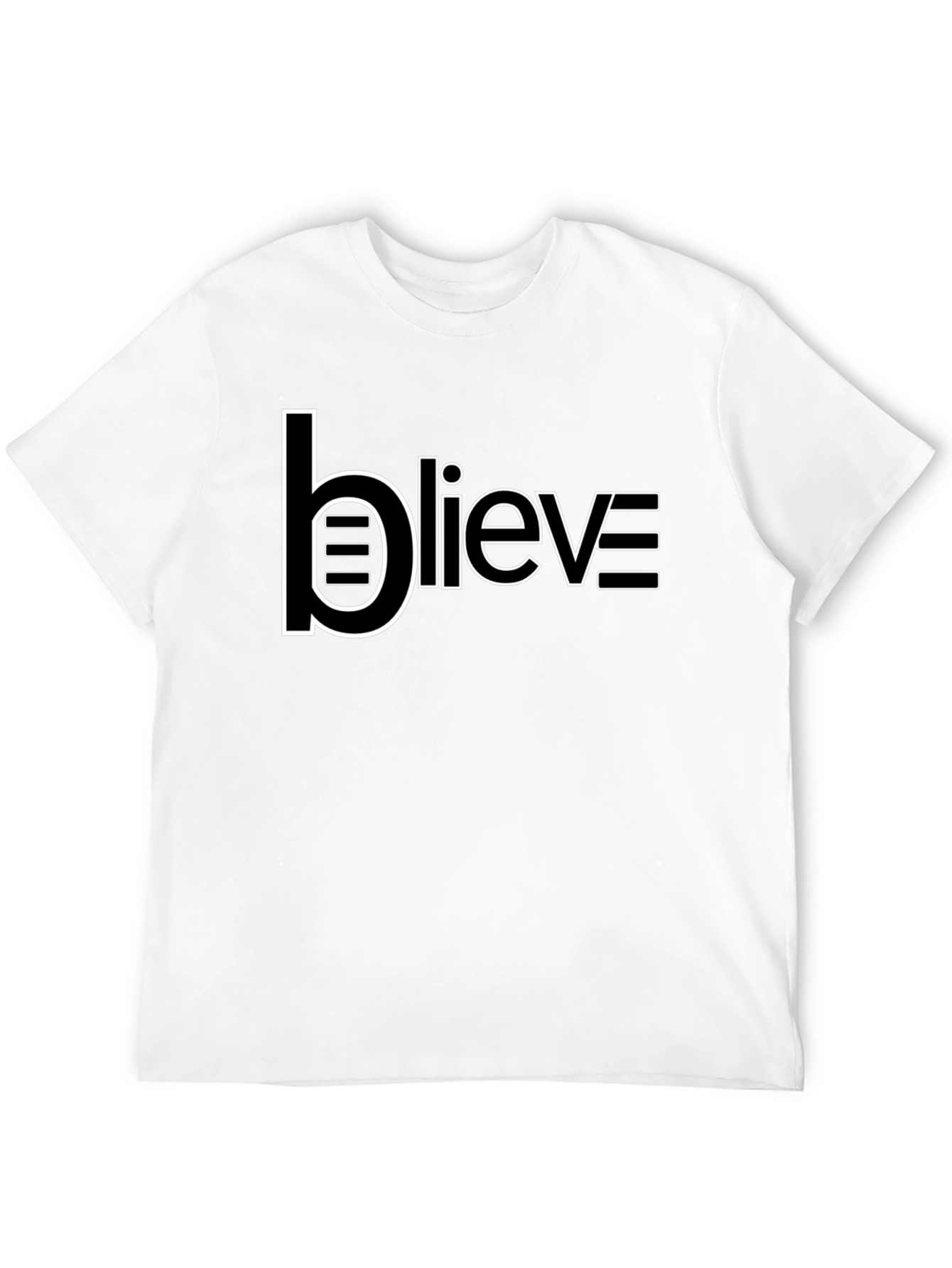 Believe Graphic Black T-Shirt