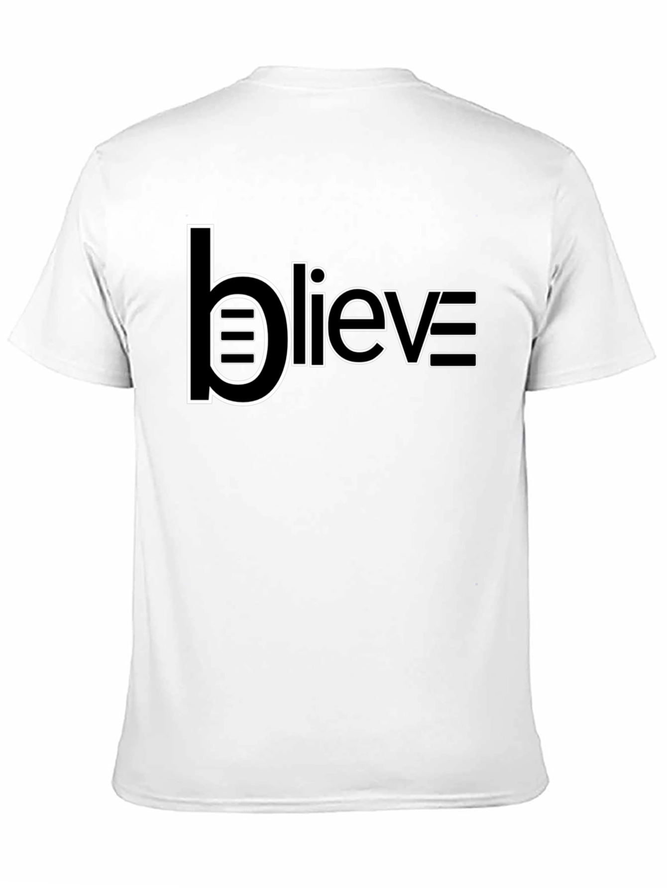 Believe Graphic Black T-Shirt