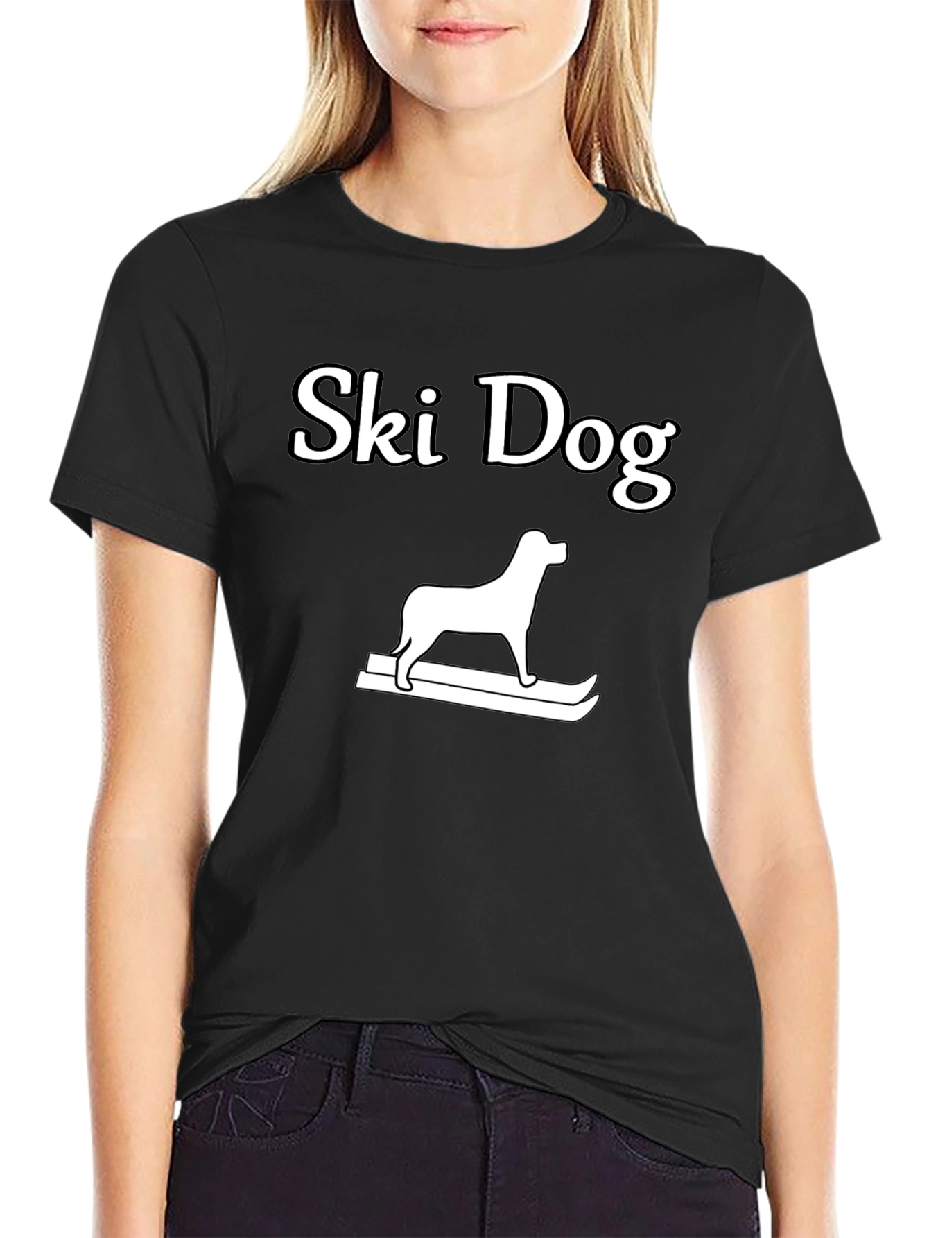 Ski Dog Graphic T-Shirt
