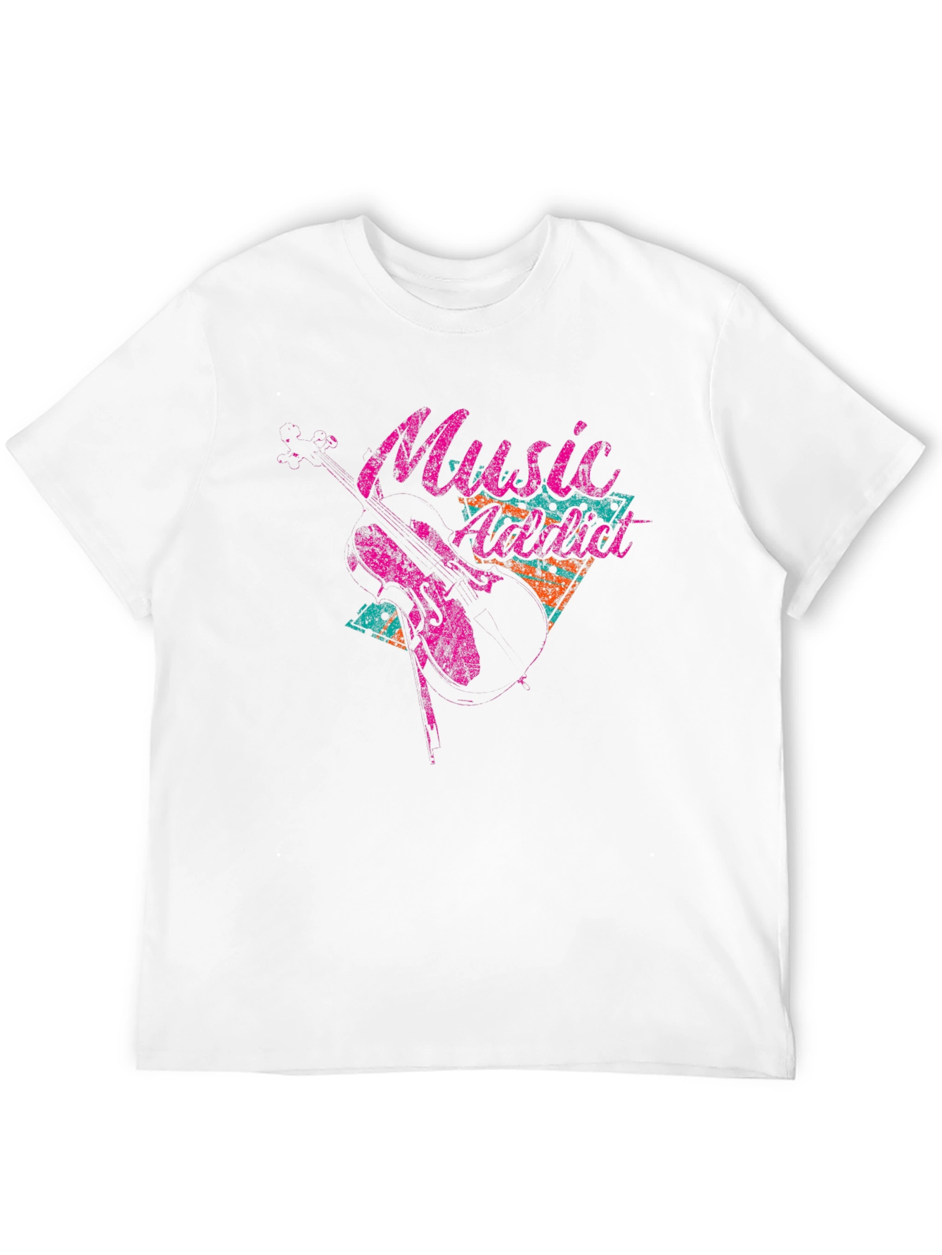 Music Addict Graphic Tee - Black