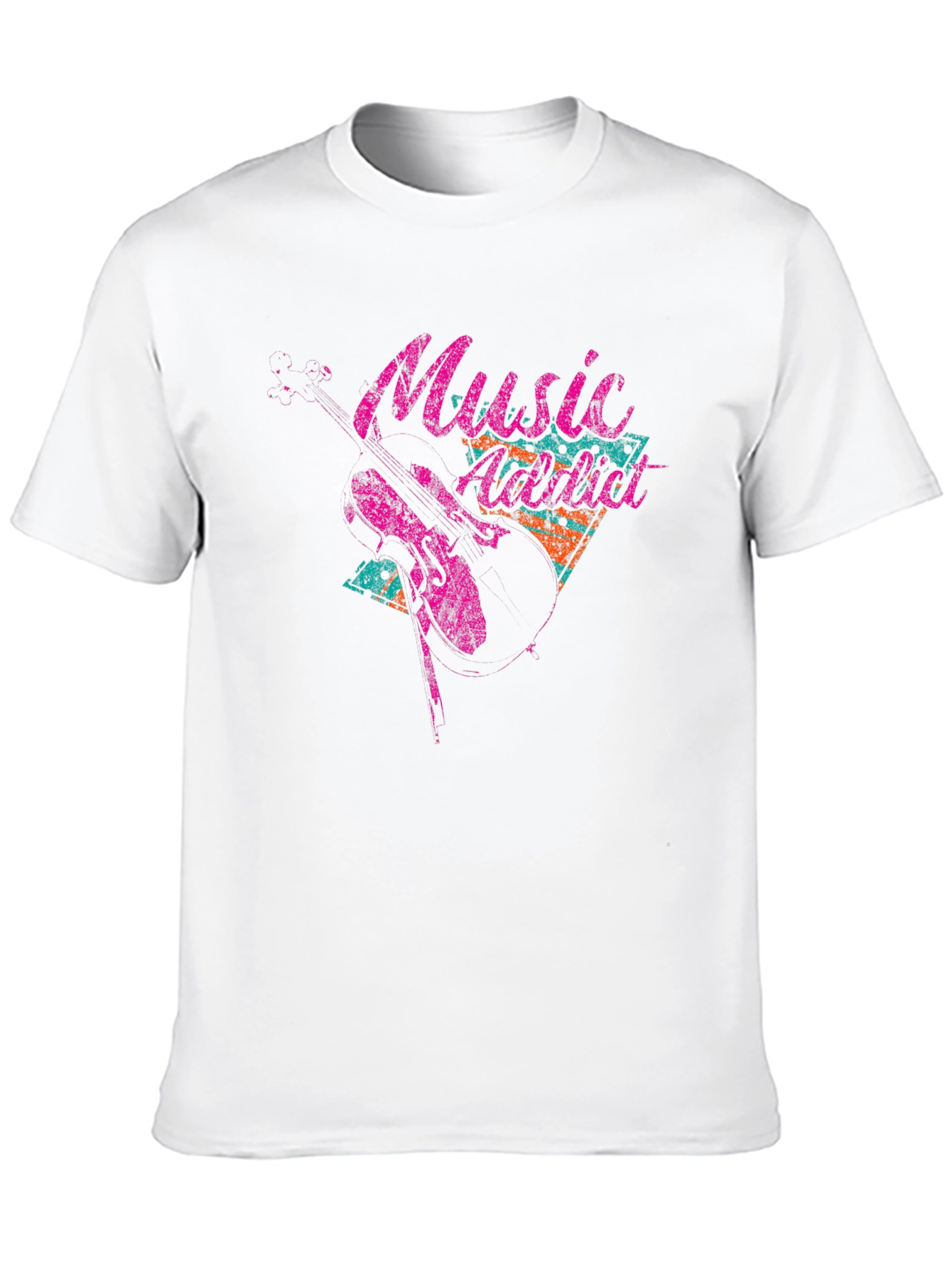 Music Addict Graphic Tee - Black