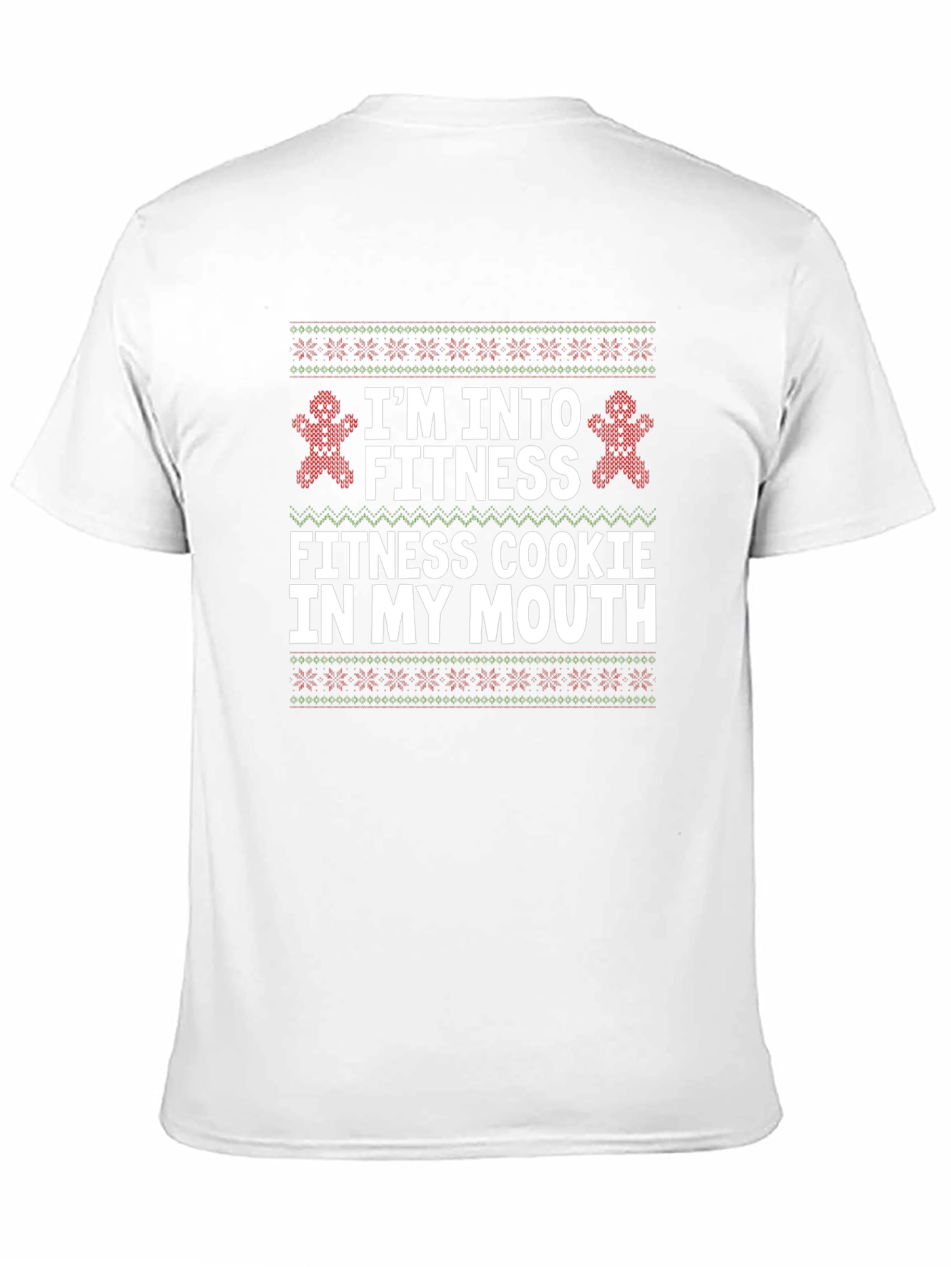 Funny Fitness Cookie Ugly Christmas T-Shirt